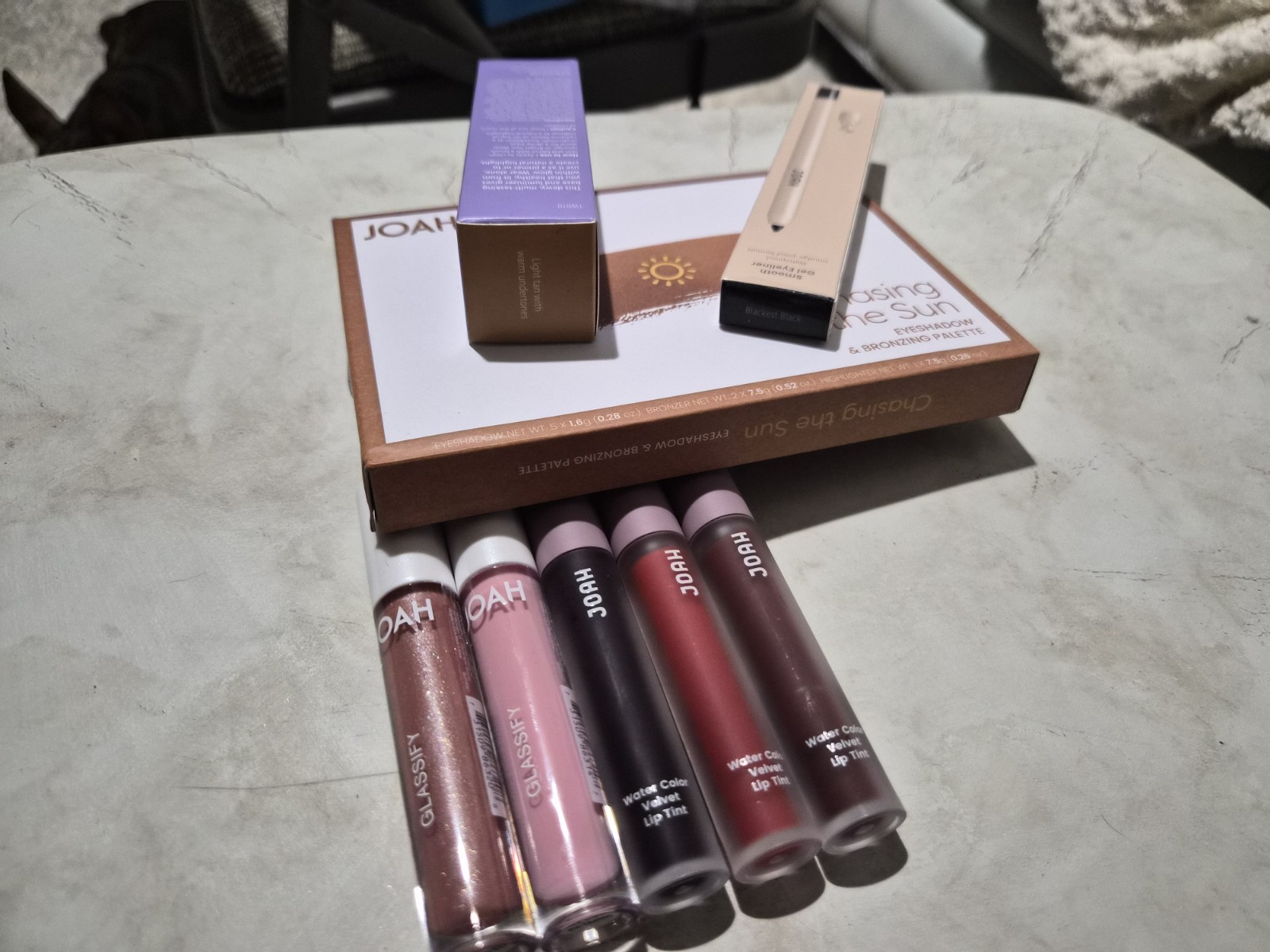 8 Pc Beauty Bundle Makeup Lot Bronzer Foundation Lip Color Eyeliner Shadow