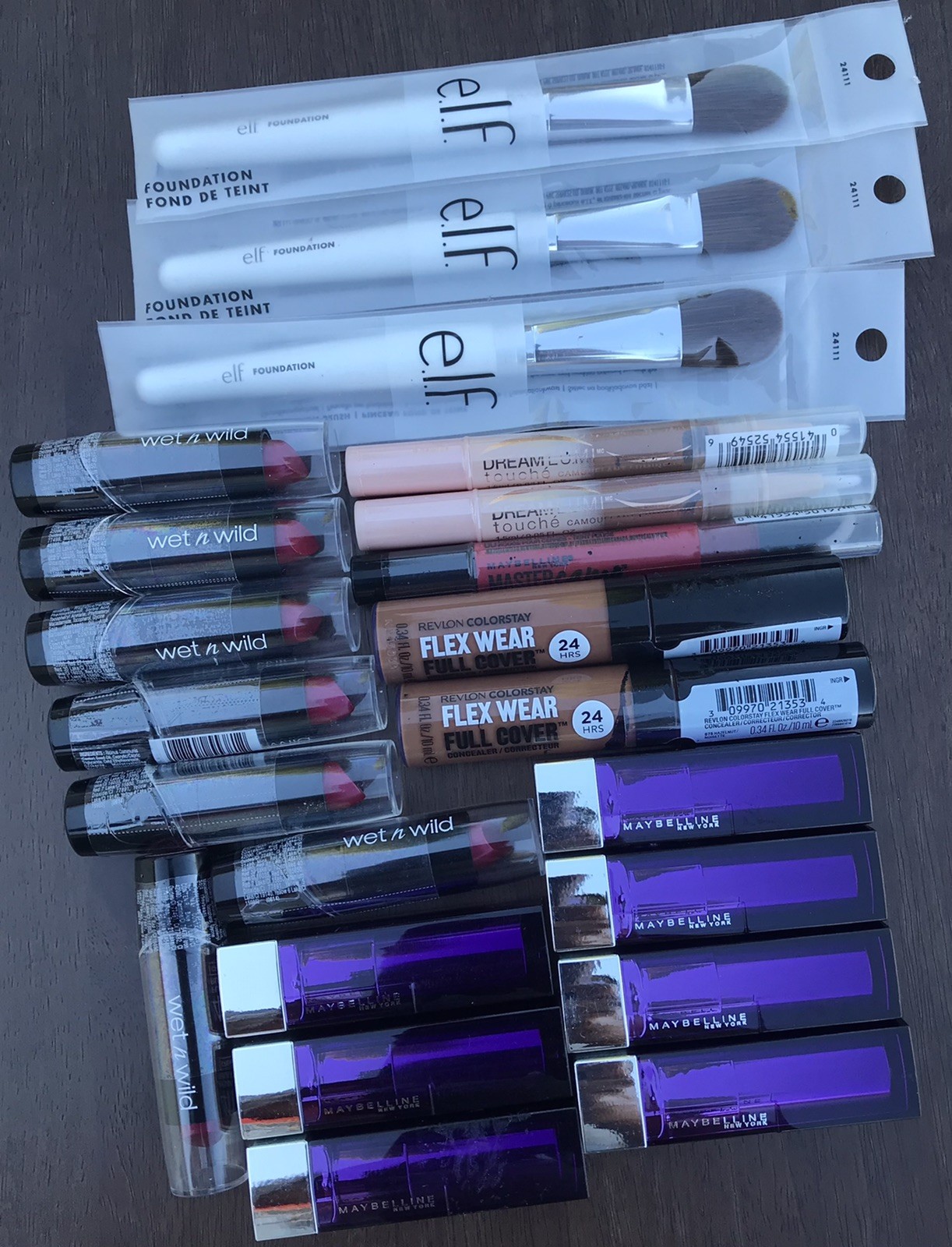 lot new maybelline revlon elf wet n wild makeup new sealed