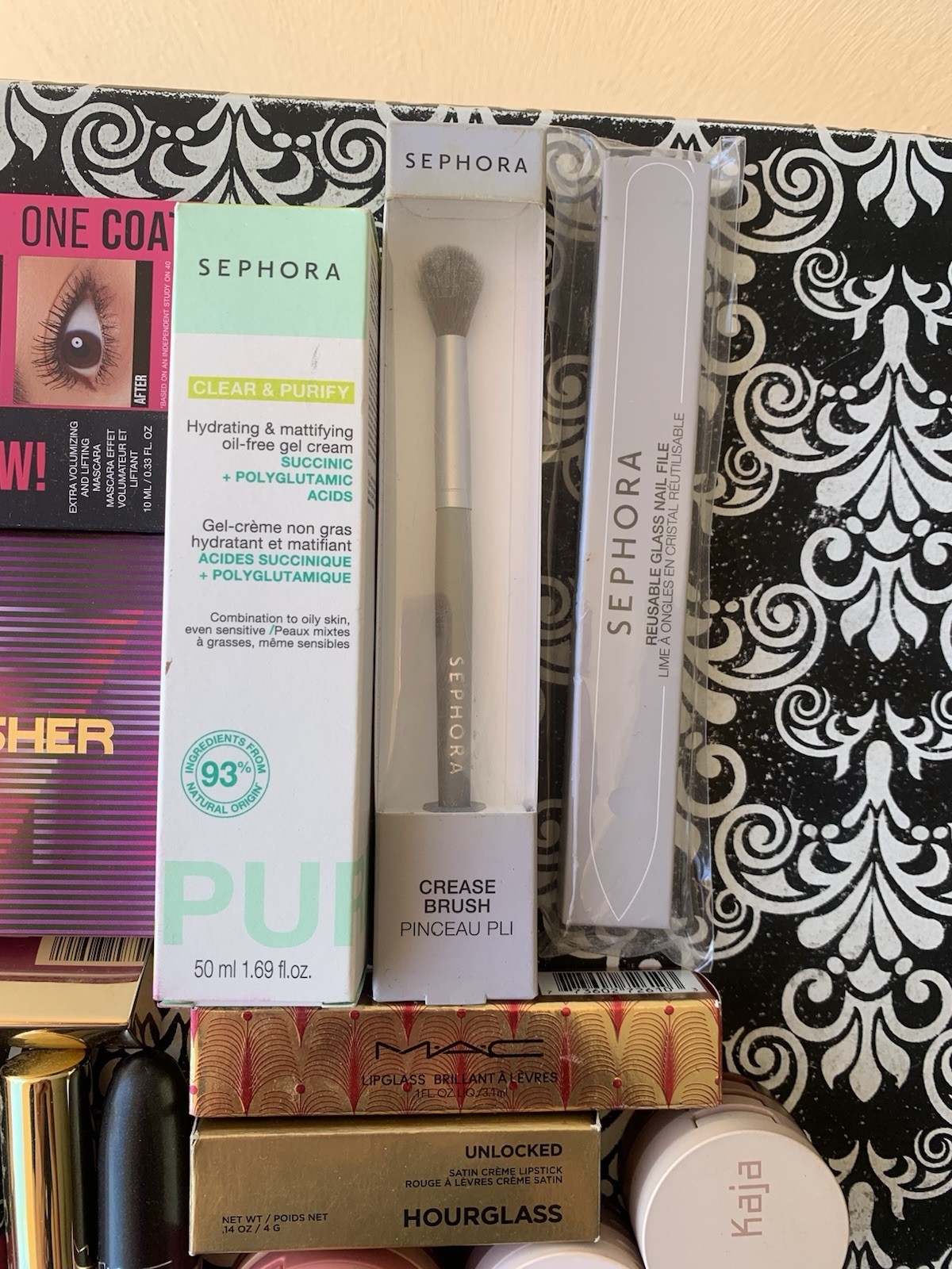 NWT Huge Lot Huda Mac Morphe Hourglass Kosas Fenty Kaja Lip Mascara Eyeshadows