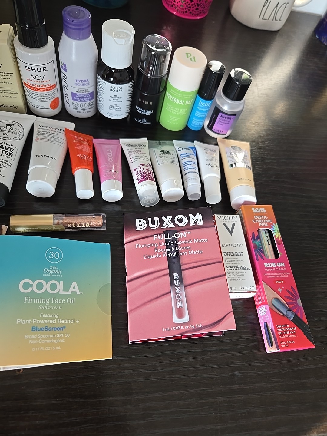 Lot of 30+ Deluxe / Travel Size Hair, Skin Care, Makeup Beauty Product Samples