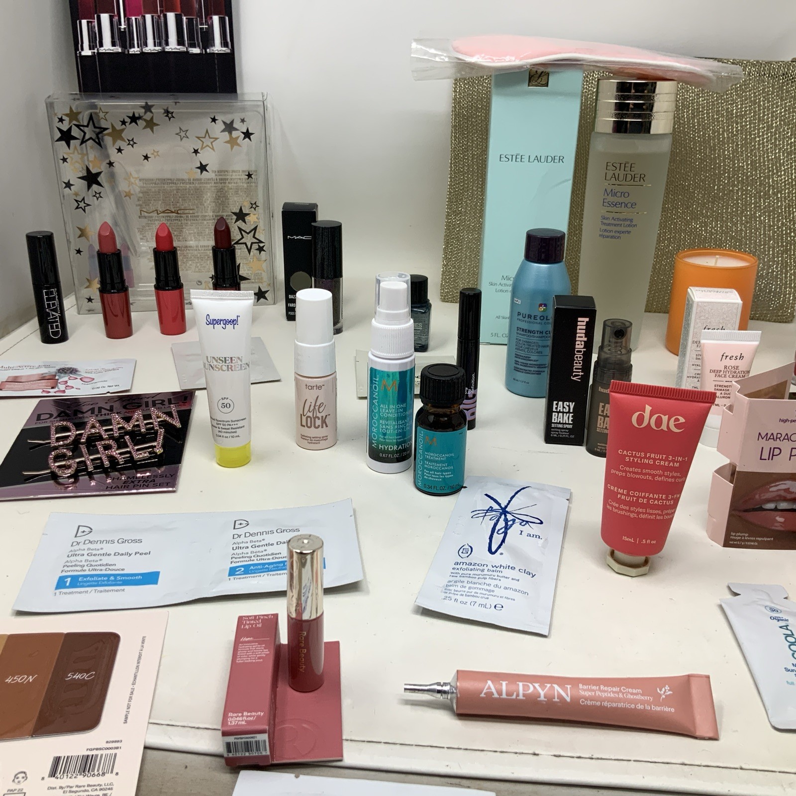 Huge Lot Of 58 Pieces M.A.C & Kielh’s Full, Travel & Sample Size
