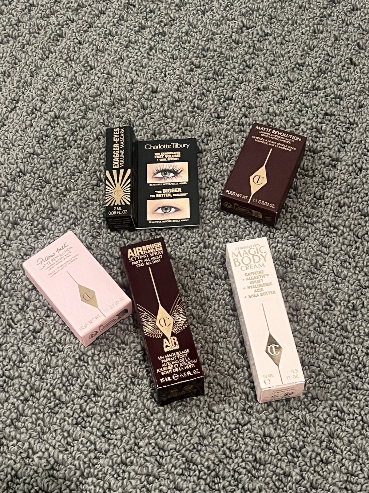 Charlotte Tilbury 5 Piece Travel Skincare & Makeup Bundle Set/$80 +retail