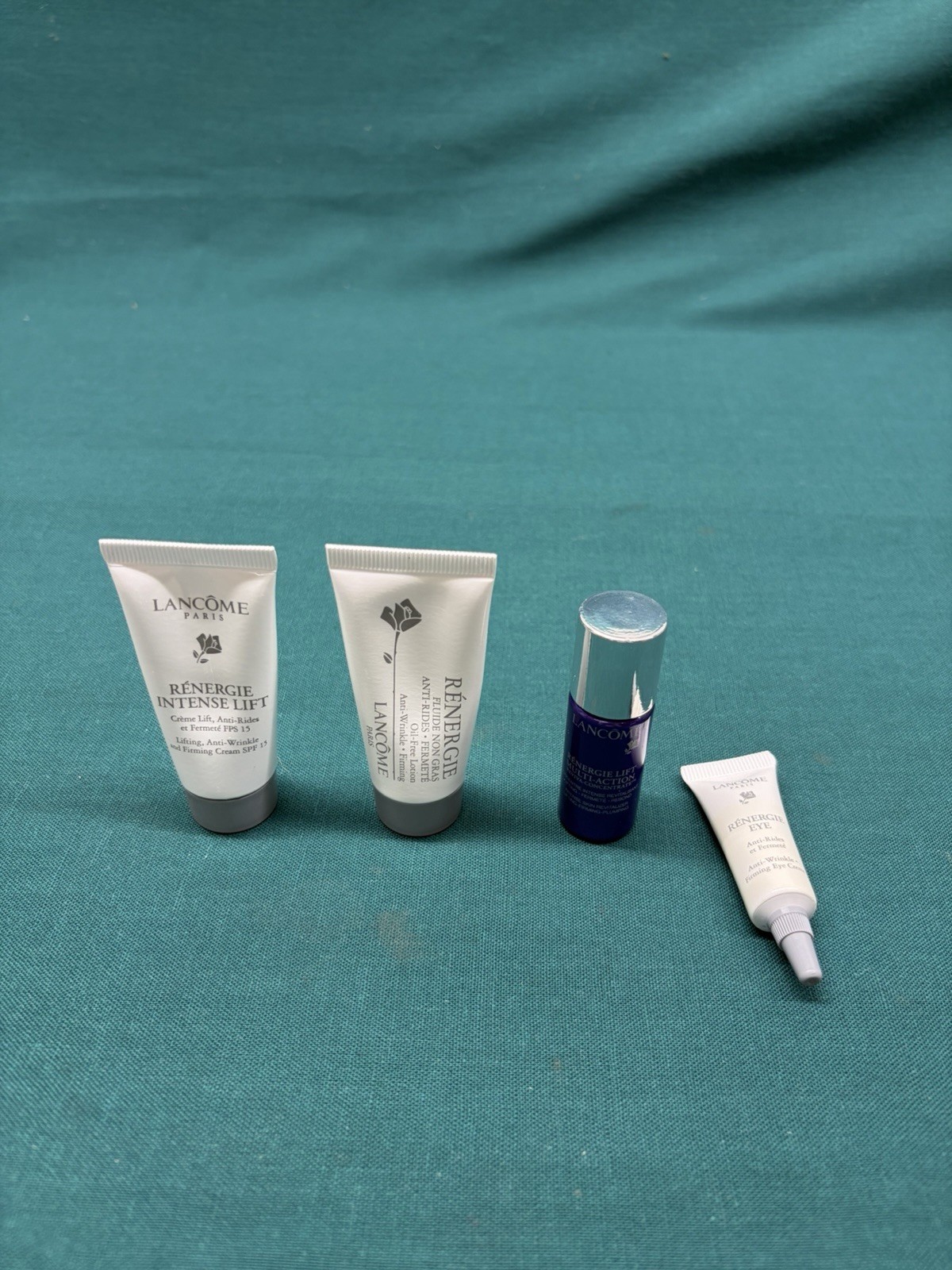 Lancome Lot of 28 Travel and Sample Size Products; Moisturizer/Eye Cream & More