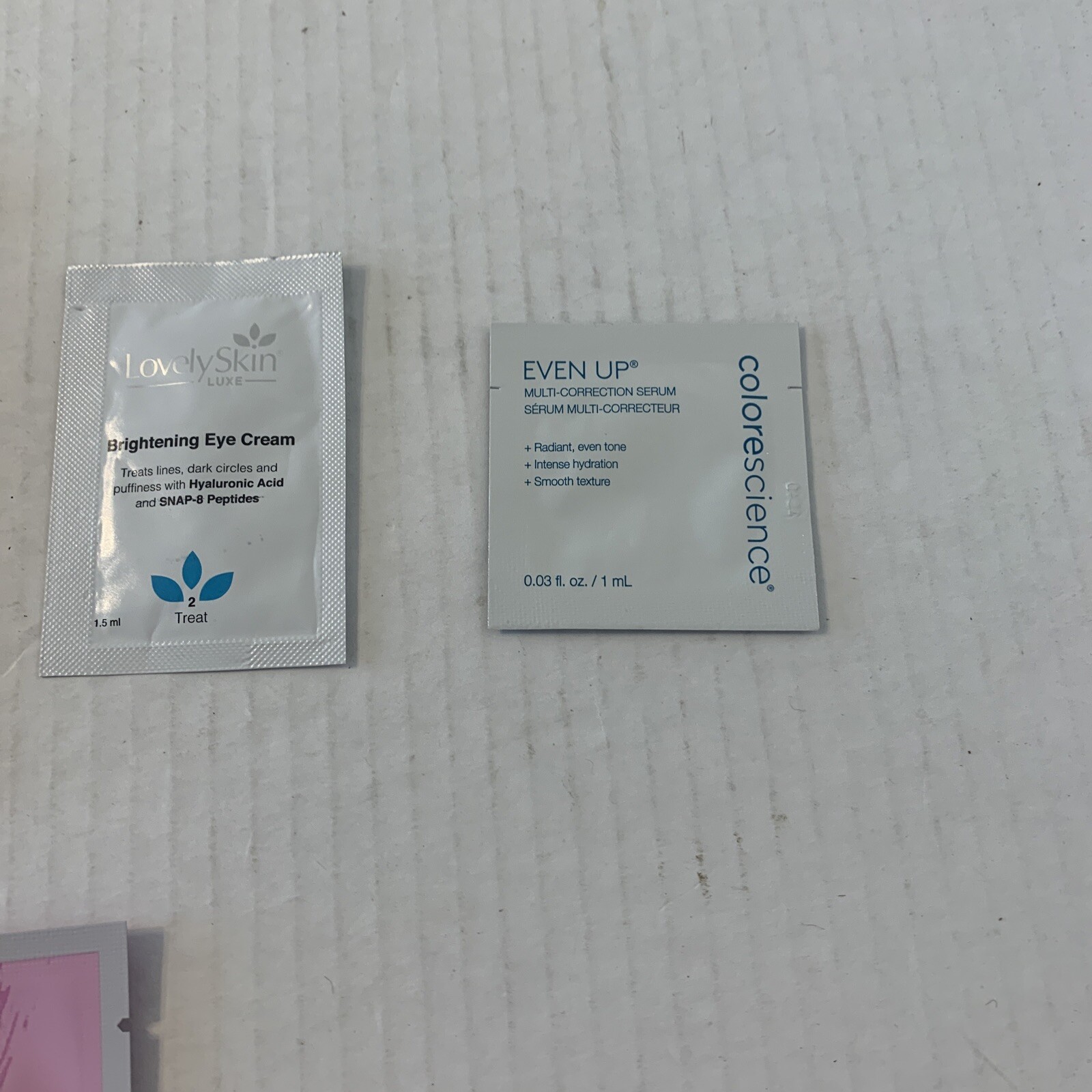 Lot of 5 Skin Care/ Bueaty Product Samples. Eminenece, Lip Mask, Dermablend