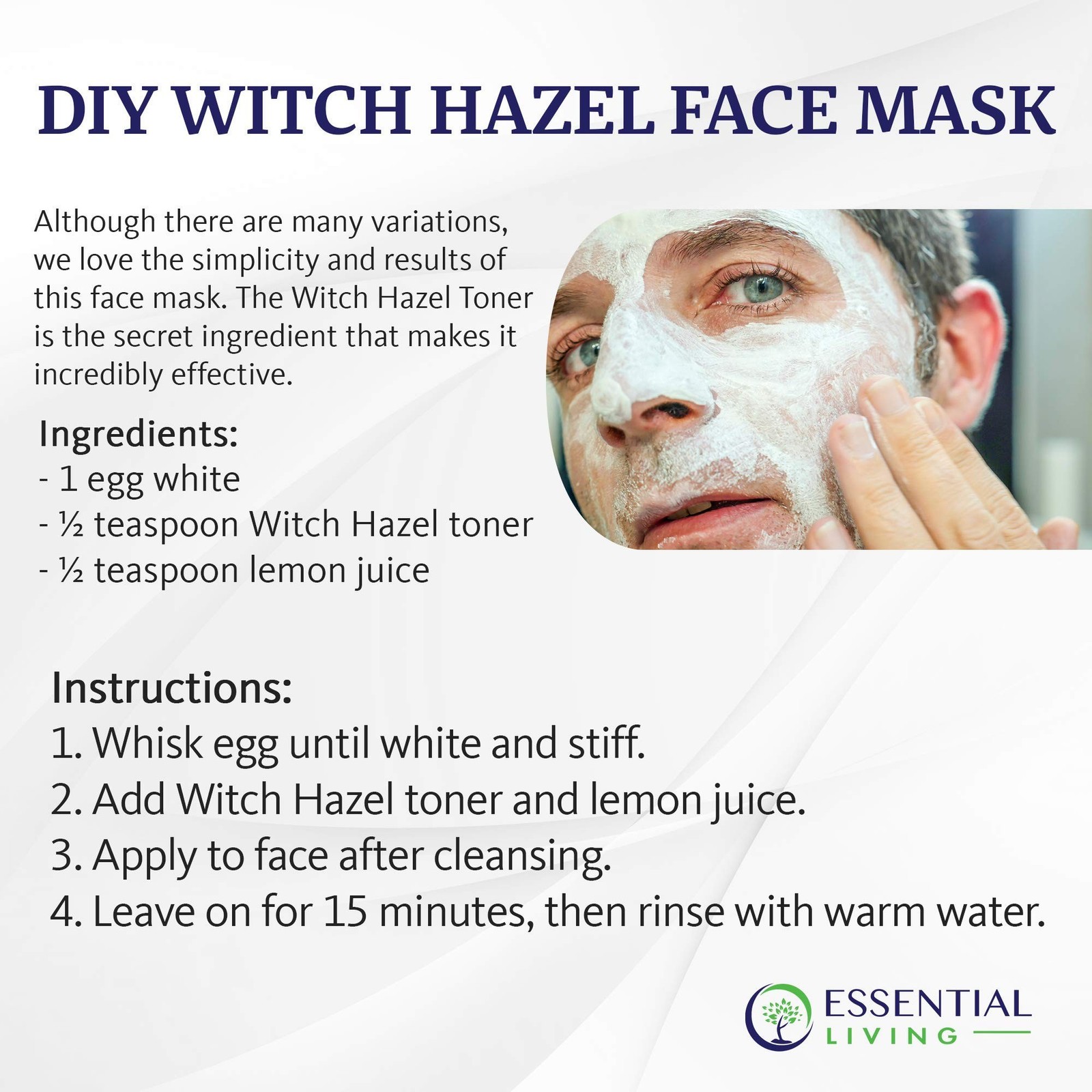 Essential Living: Witch Hazel Toner – Pure and Unscented – 12 oz. Natural Bot…