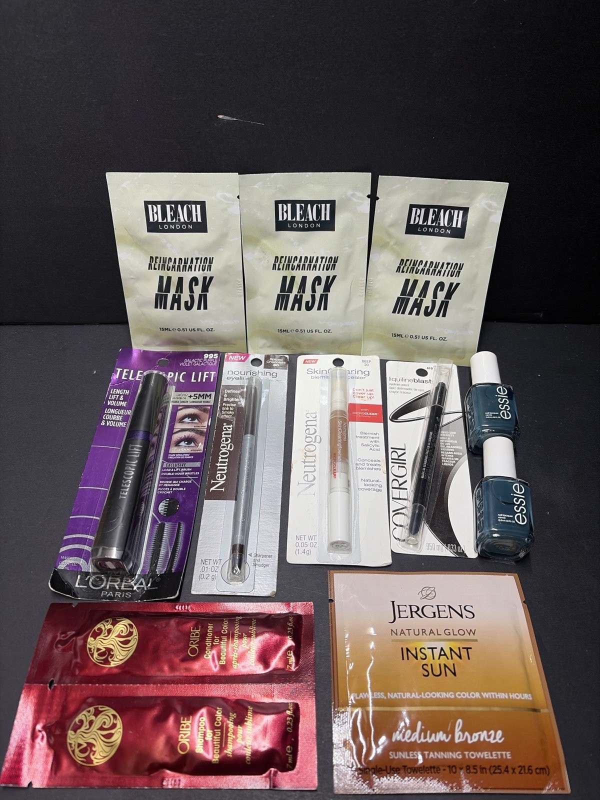 Mixed Beauty Lot L’Oréal Telescopic Mascara Essie Neutrogena Oribe Jergens New