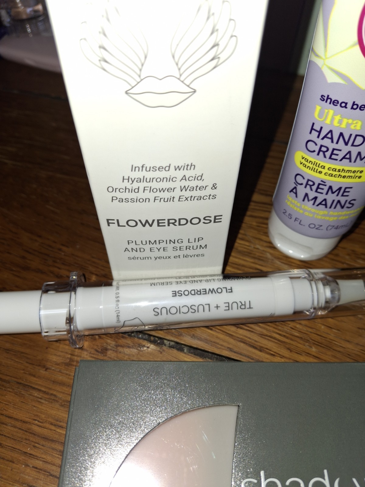 Assorted eos Ultra Derm Hand Cream + FLOWERDOSE Serum + Vitabrid C12 Brightening