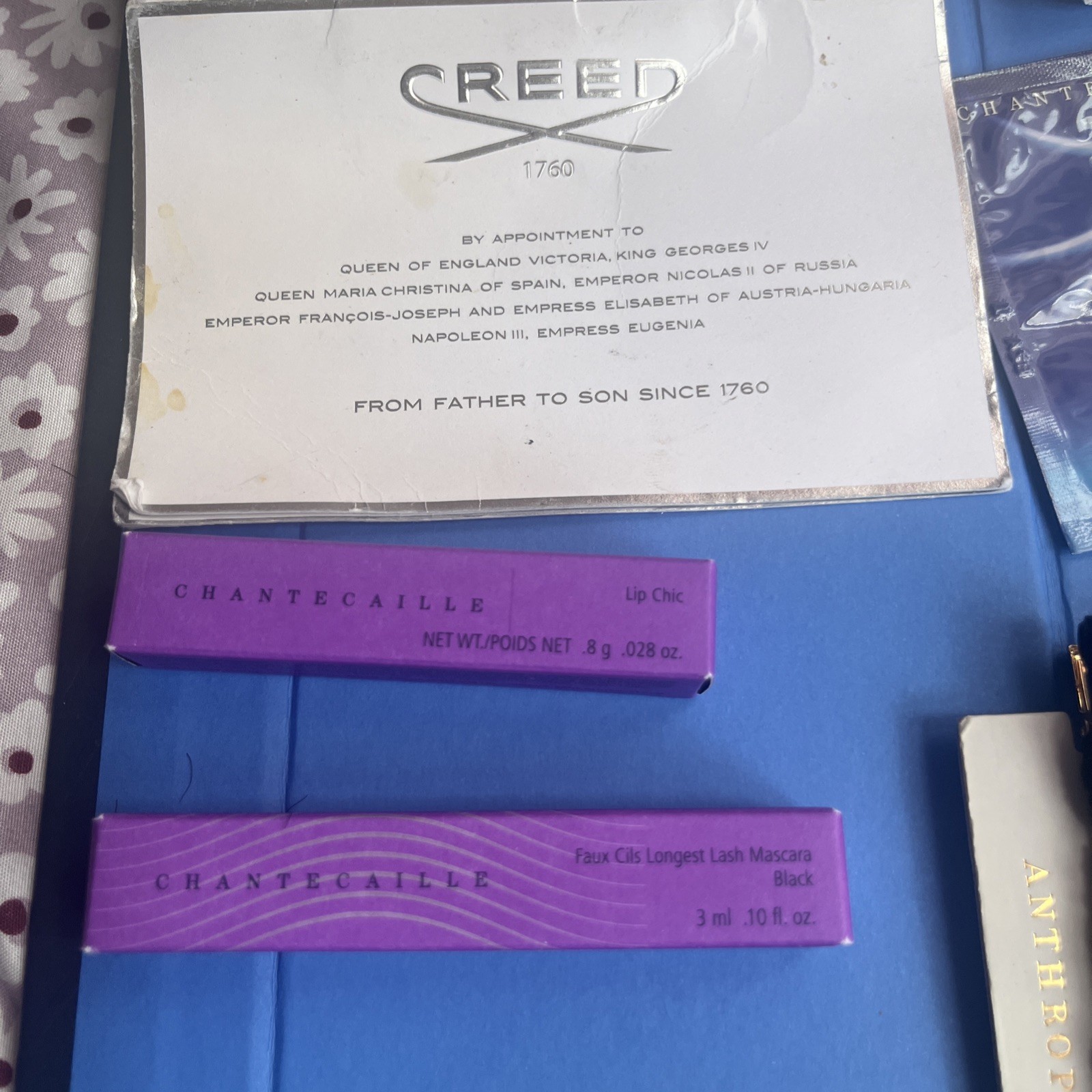 Lot Travel Samples SISLEY SHISEIDO CREED La Mer Mascara