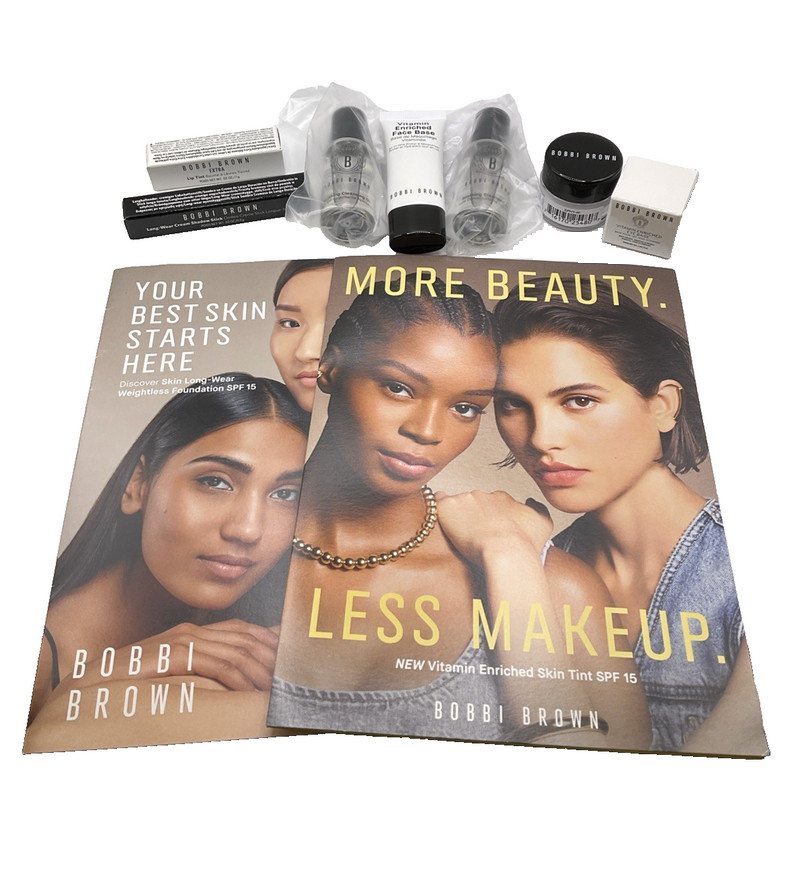 Bobbi Brown Beauty Makeup Skincare Cleansing Oil Eye Face Base Eyeshadow 9 Piece