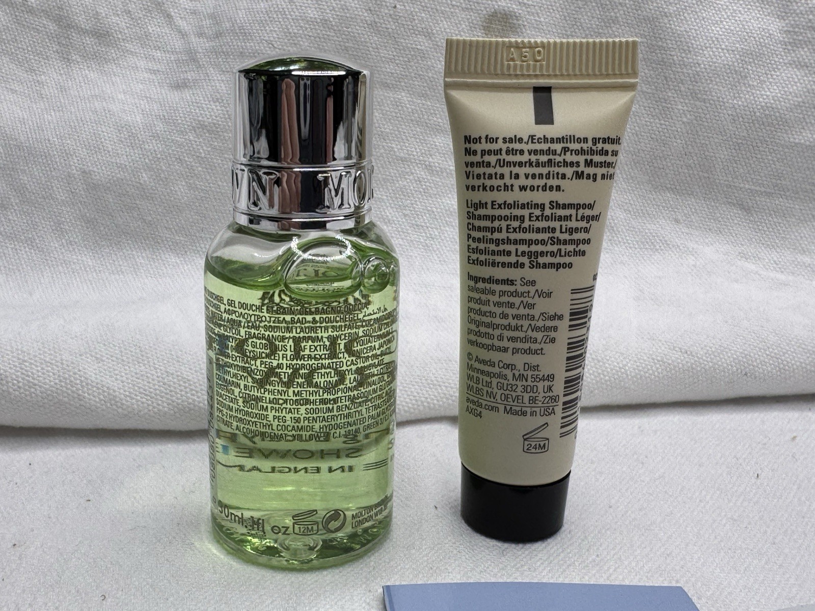 Lot of 5 Hair Care Cosmetic Travel Sample Sizes