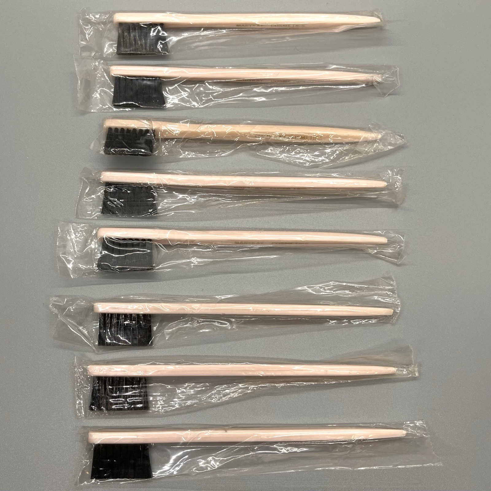 Vintage 1980s? Lot of 8 Mary Kay Eyebrow Brush 5″ Pink Discontinued NOS