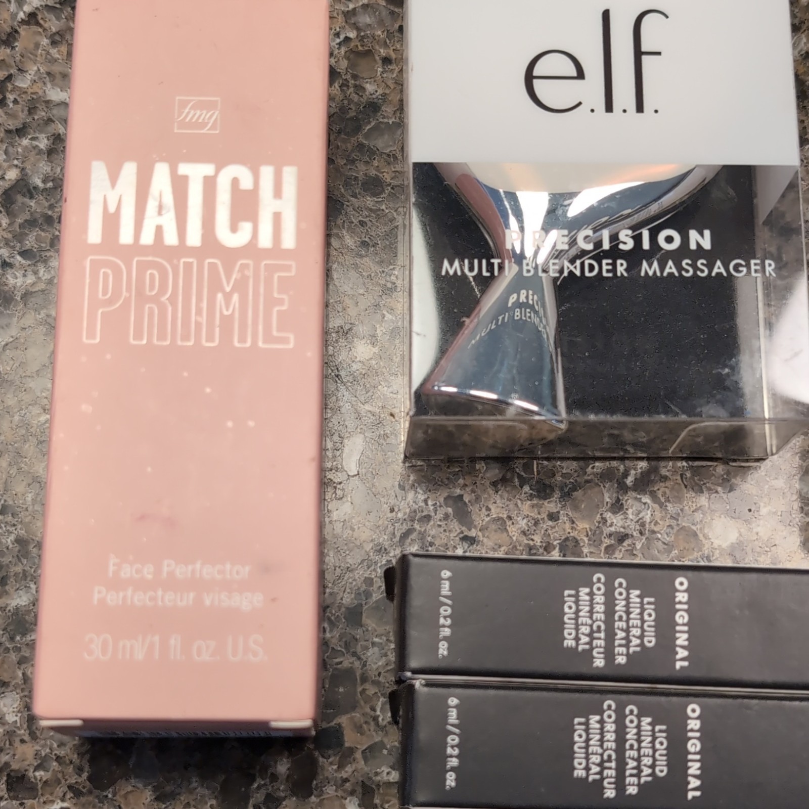 bareMinerals Original Foundation SPF 15 + Concealer + Smashbox Lip + e.l.f.