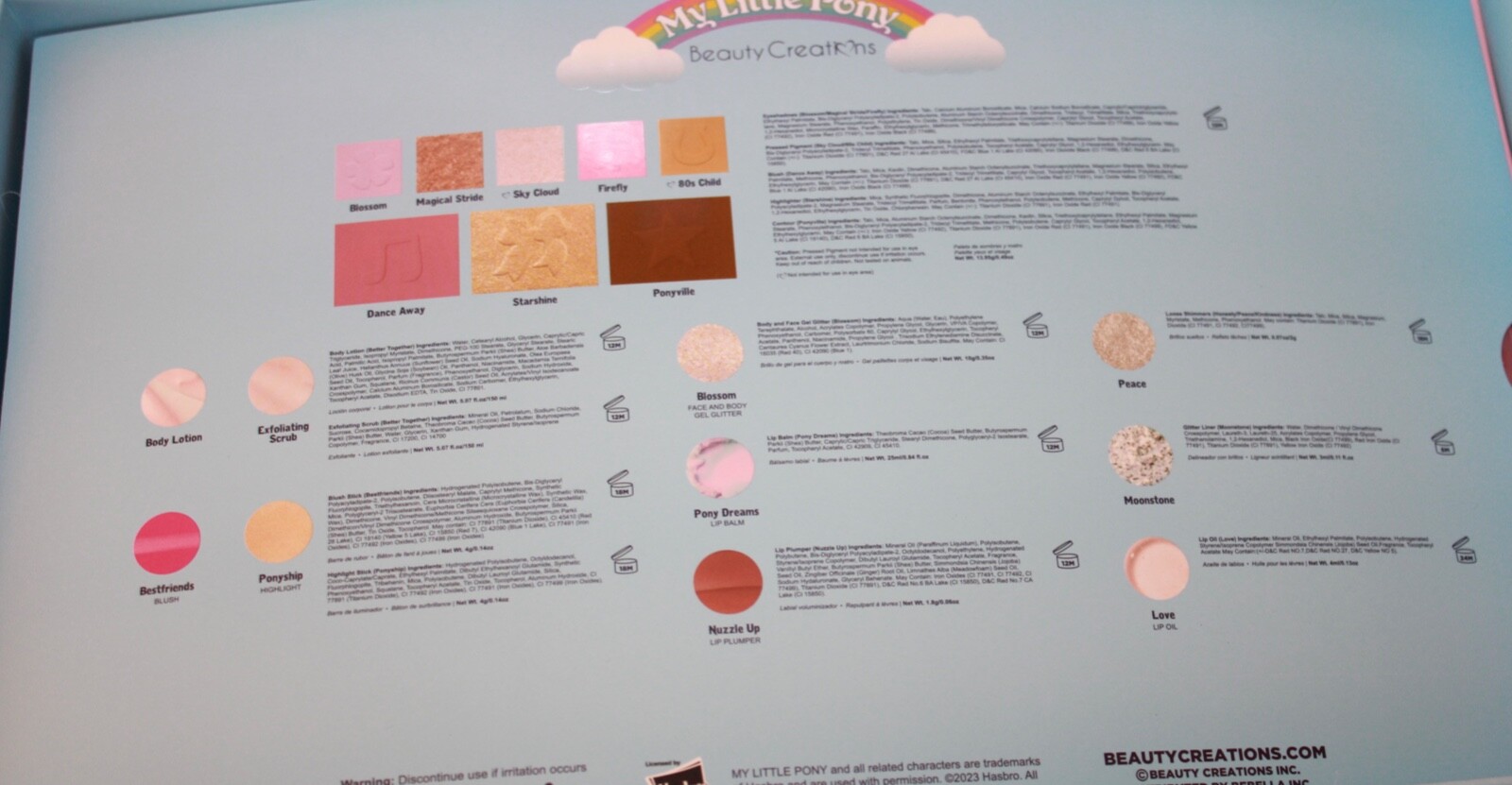 Beauty Creations X My Little Pony PR Collection BRAND NEW SEALED FREE SHIPPING