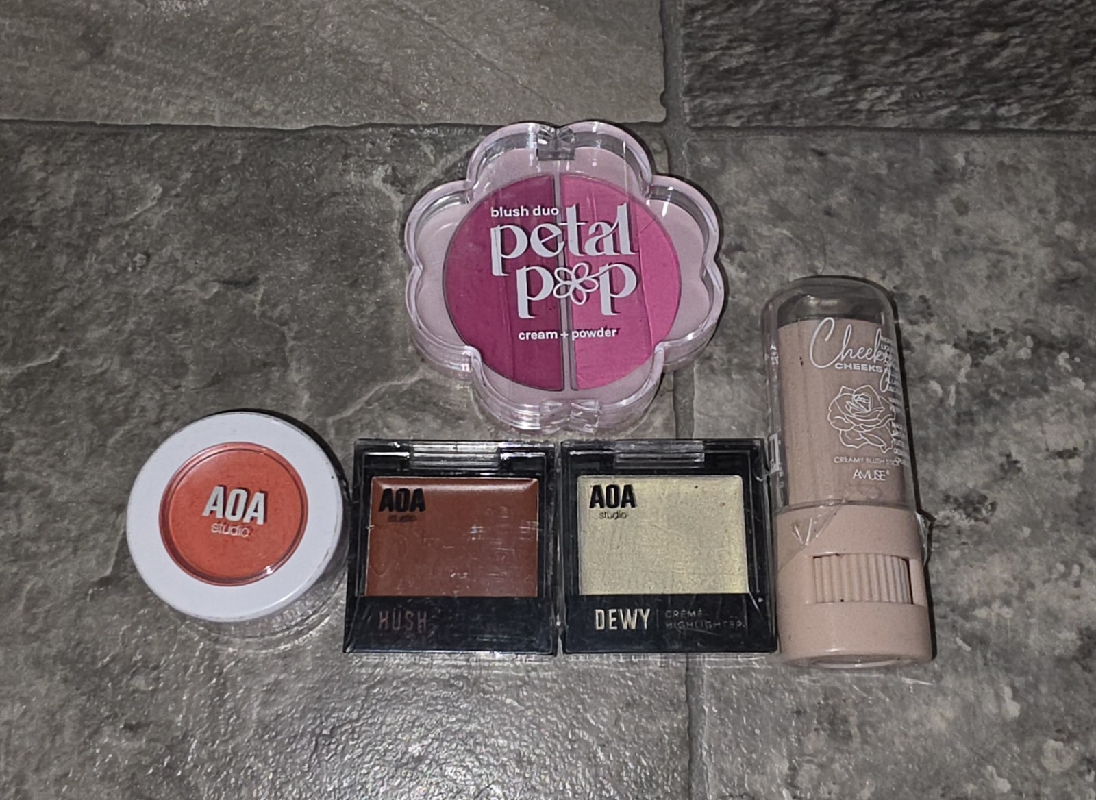 Blush & Highlighter Bundle- Blush Stick, Cream Blush & Cream Highlighter BNIB