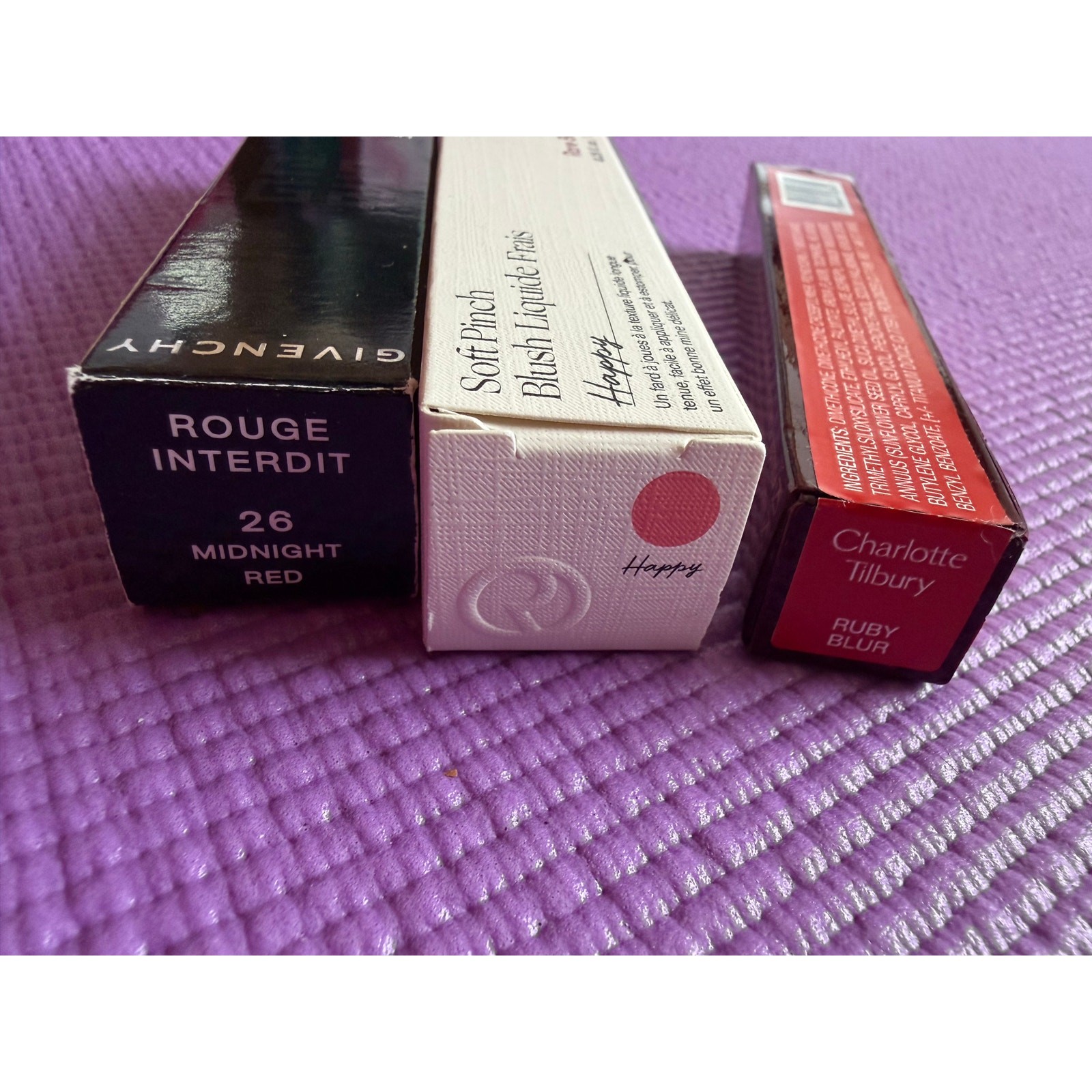 Makeup Lot Givenchy Lipstick, Rare Beauty Liquid Blush & Charlotte Tilbury NEW