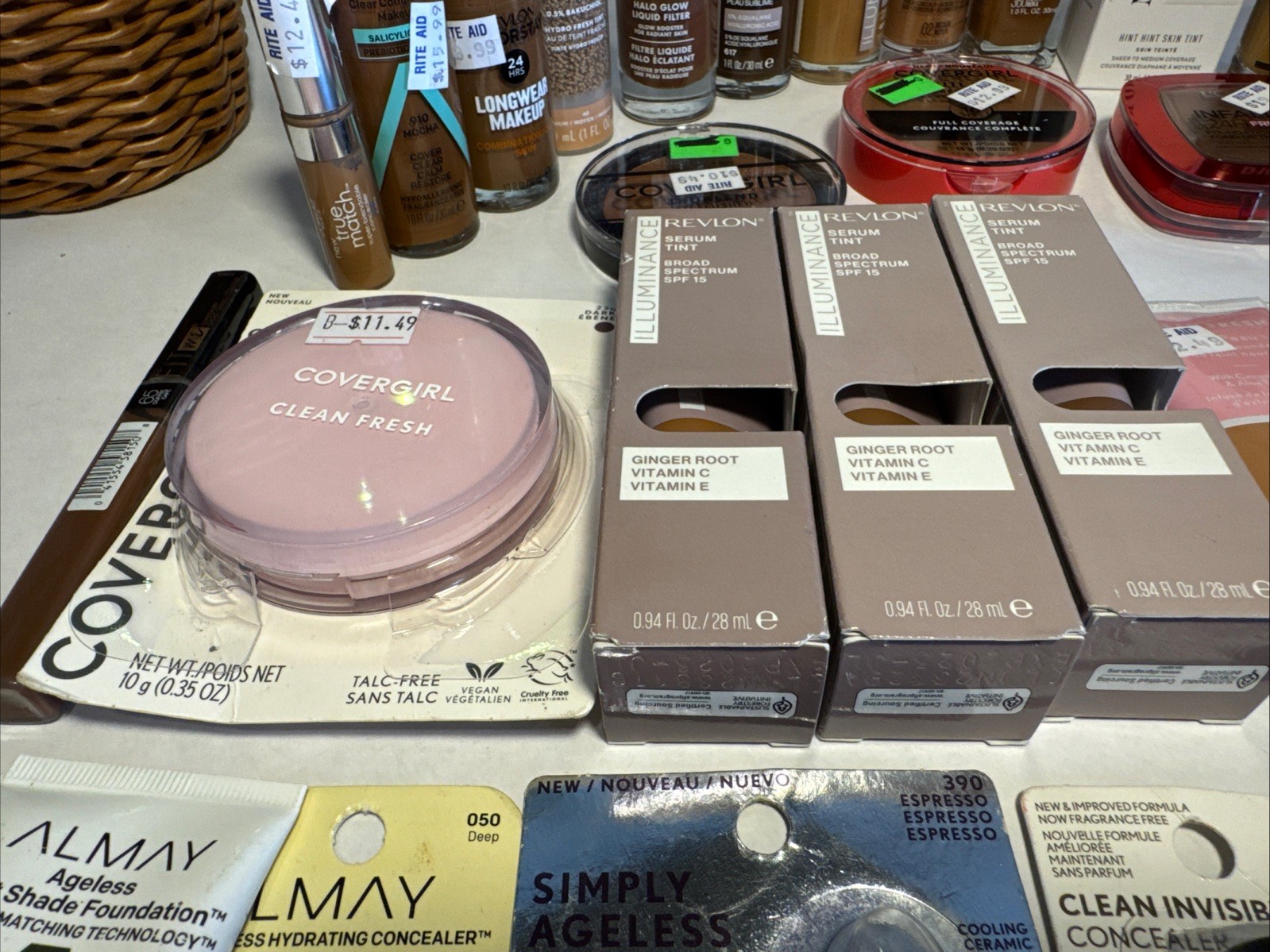 40 piece Wholesale Makeup Lot Covergirl L’OREAL Revlon Maybelline Almay & More!