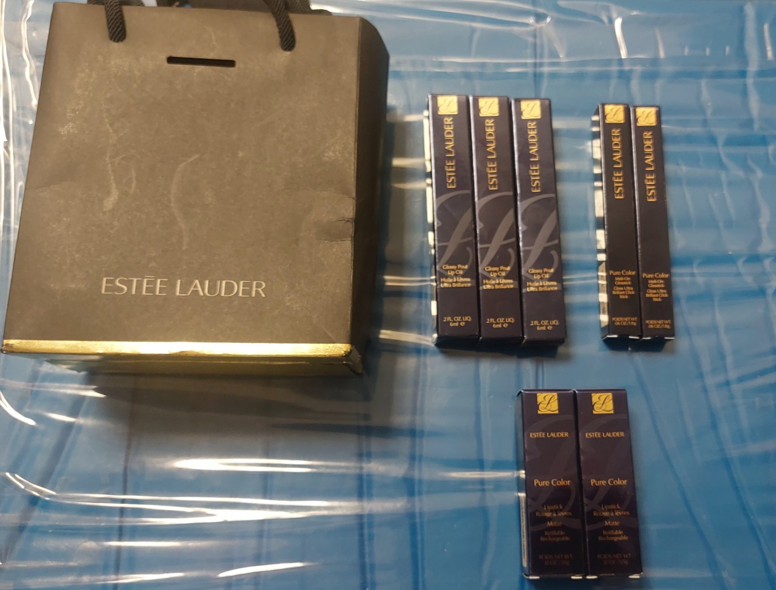 Estee Lauder Lot Bundle: Lipstick, Lip Oil and Glosstick. New. Free Shipping