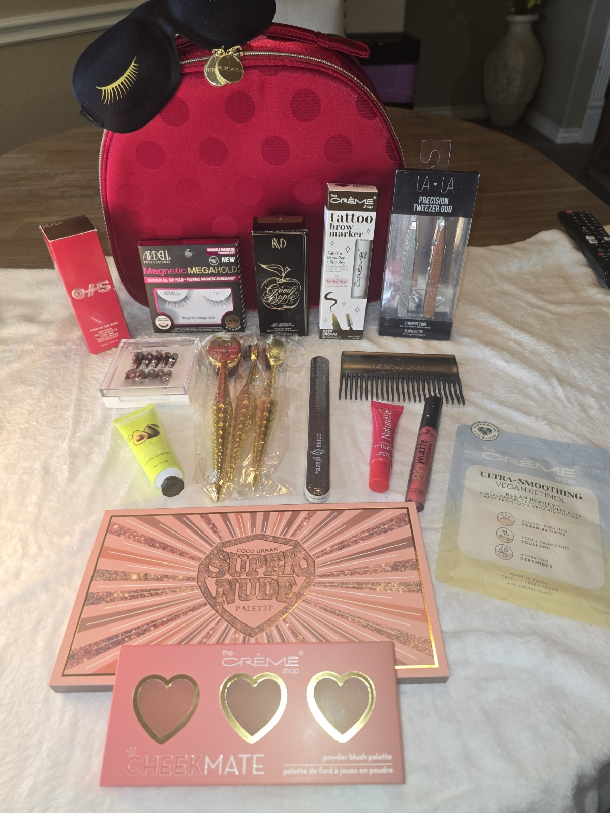 Huge Beauty & Skincare Bundle Lot KVD ONE/SIZE Estee Lauder Train Case ~ $240 MS