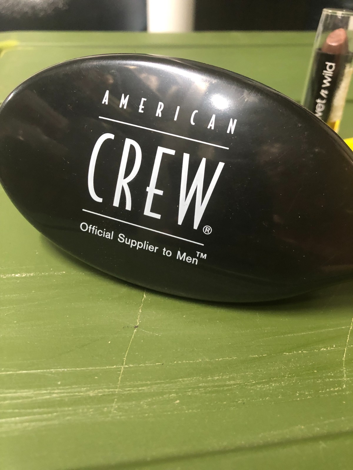 LOT American Crew Brush, Carmex Lip Balm, Wet n Wild Lipstick, Bracelet #JS