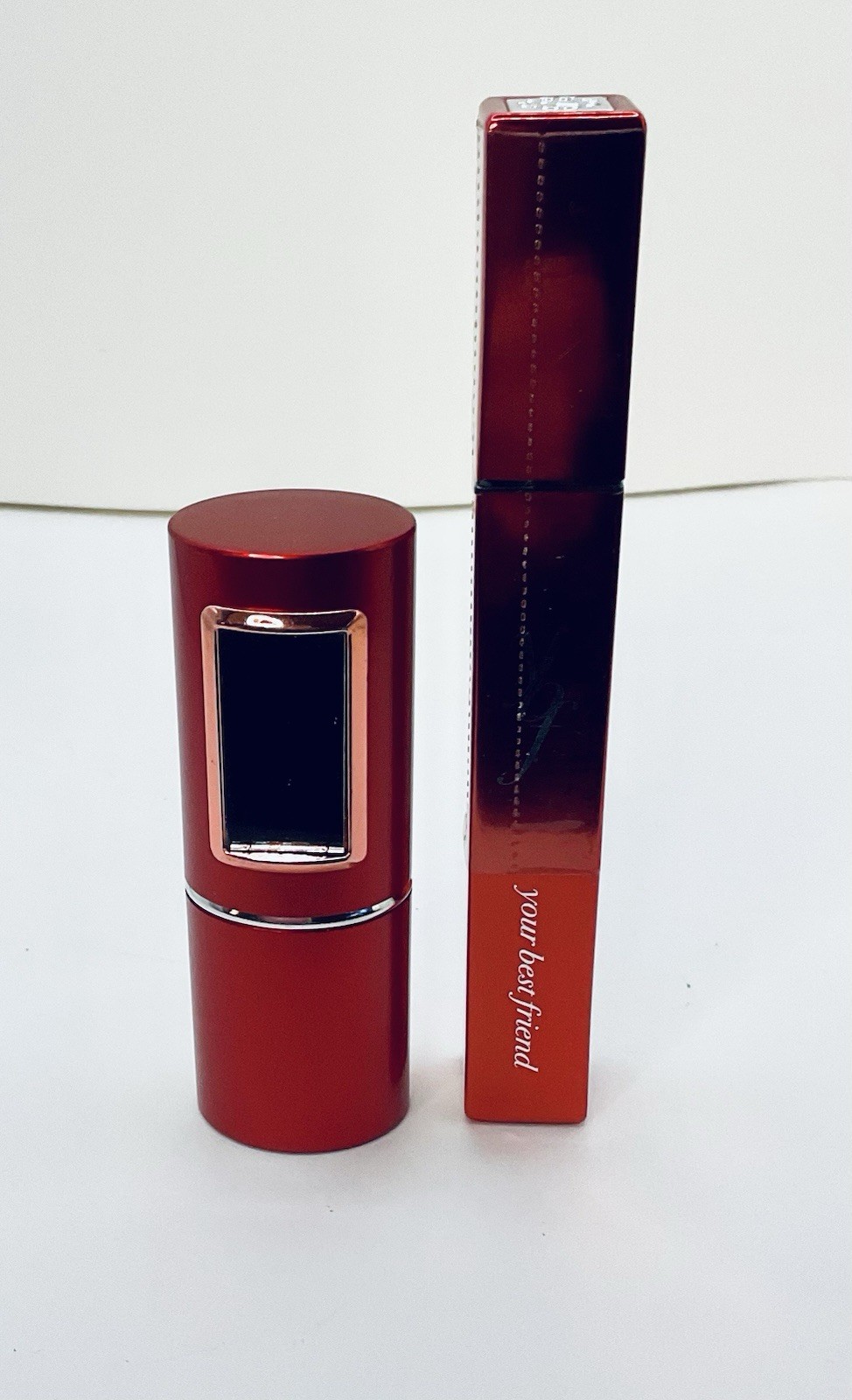YBF BEAUTY XTREME BLACK MASCARA & LIGHT-UP TWEEZERS IN MIRROR CASE RARE HTF NOS