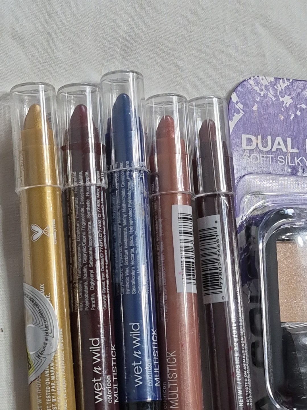 New Makeup Lot of 27 Covergirl Maybelline LA Colors Wet N’ Wild Eyes cheek Face