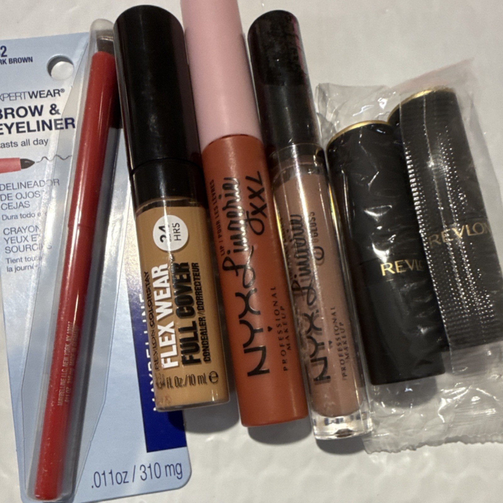 Maybelline ExpertWear, NYX Lip Lingerie XXL, Revlon Lipstick, Full Size