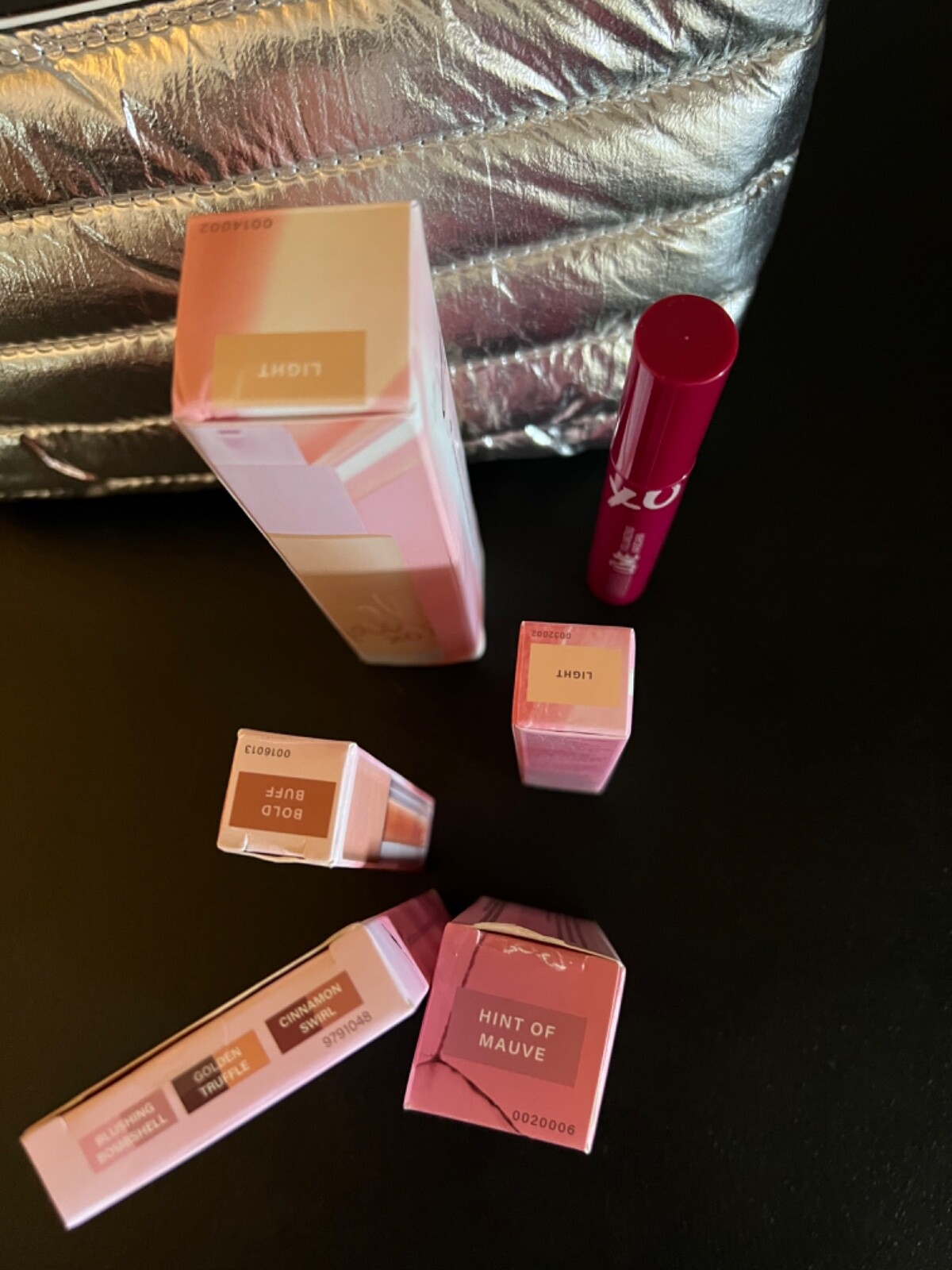 MALLY BEAUTY BUNDLE & BLUSH CRUSH COSMETIC BAG ALL NIB 7 pcs