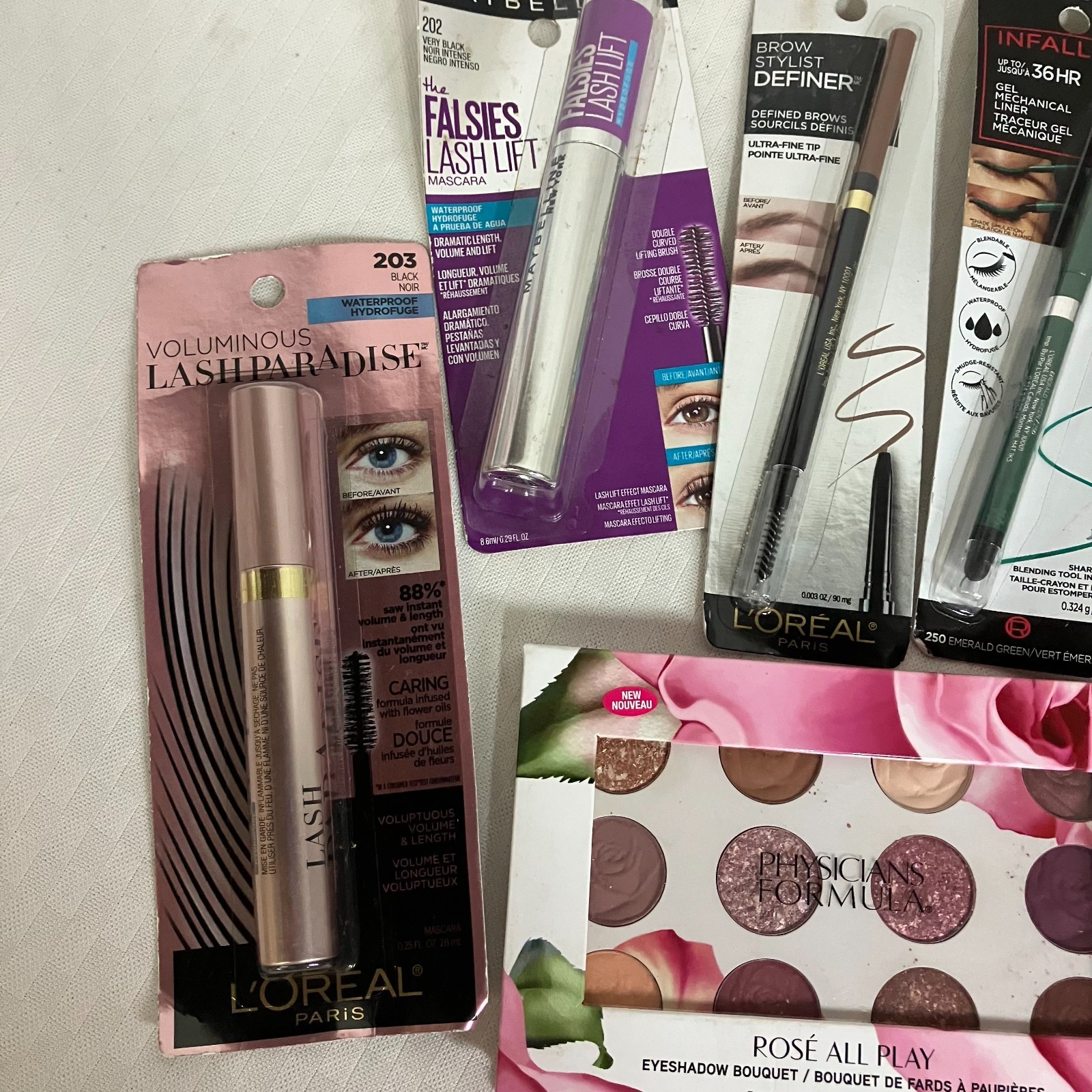 L’oréal Foundation Maybelline Covergirl Lot of 10 Makeup Items New Sealed
