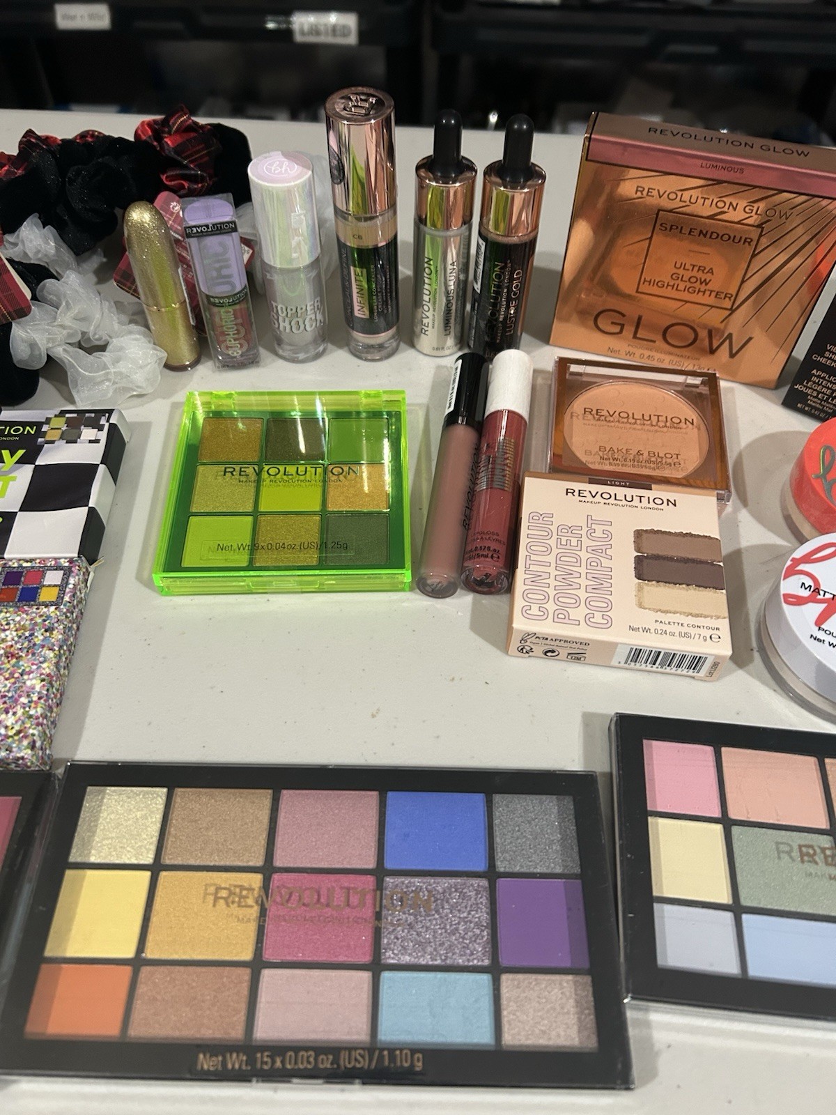 Lot of (25) Assorted Revolution, Makeup Obsession and bh Products
