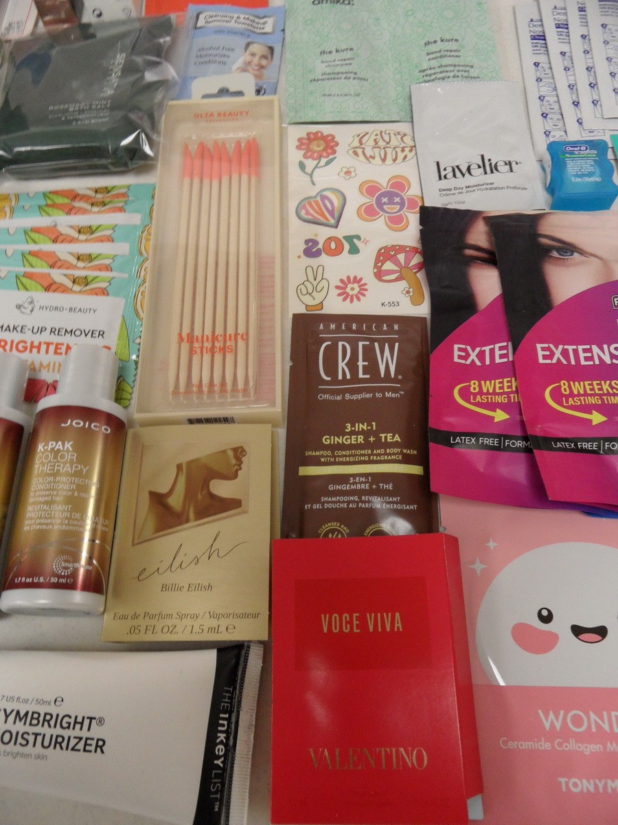 75+ PCS MAKEUP SKINCARE HAIR BEAUTY PERFUME DELUXE LUXURY FULL SAMPLE TRAVEL LOT