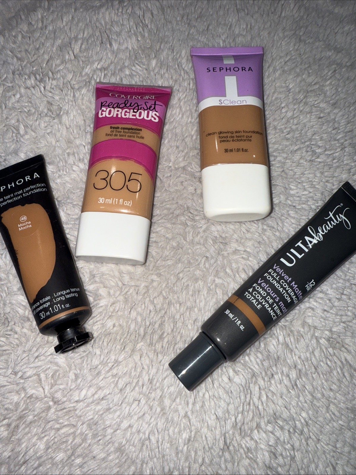 Lot Bundle Of 4 Foundations Sephora Ulta Mocha Medium Shades