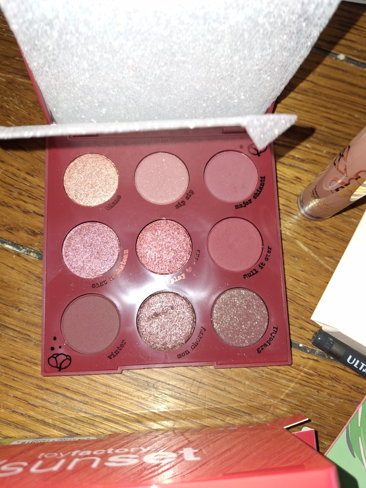 Assorted Makeup Lot: ColourPop Wine & Only + Ulta Eyeliner, Burts Bees