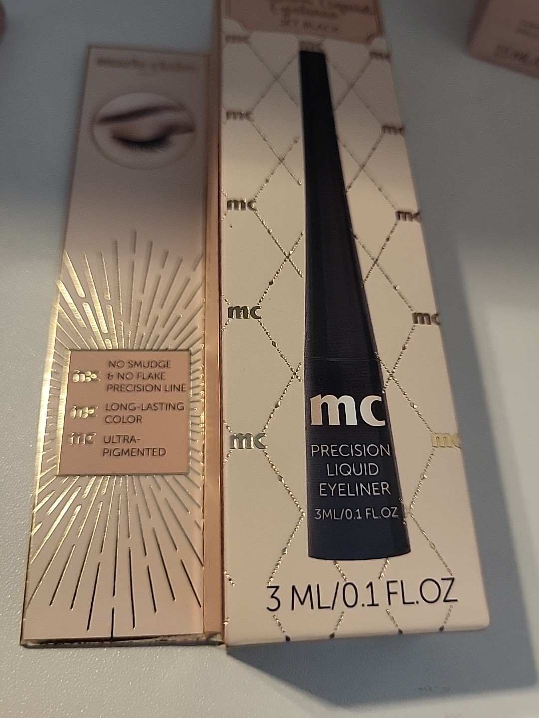 Marie Claire Makeup Lot Of 4. Total Face Pallet, Setting Powder, Eyeliner, Blush