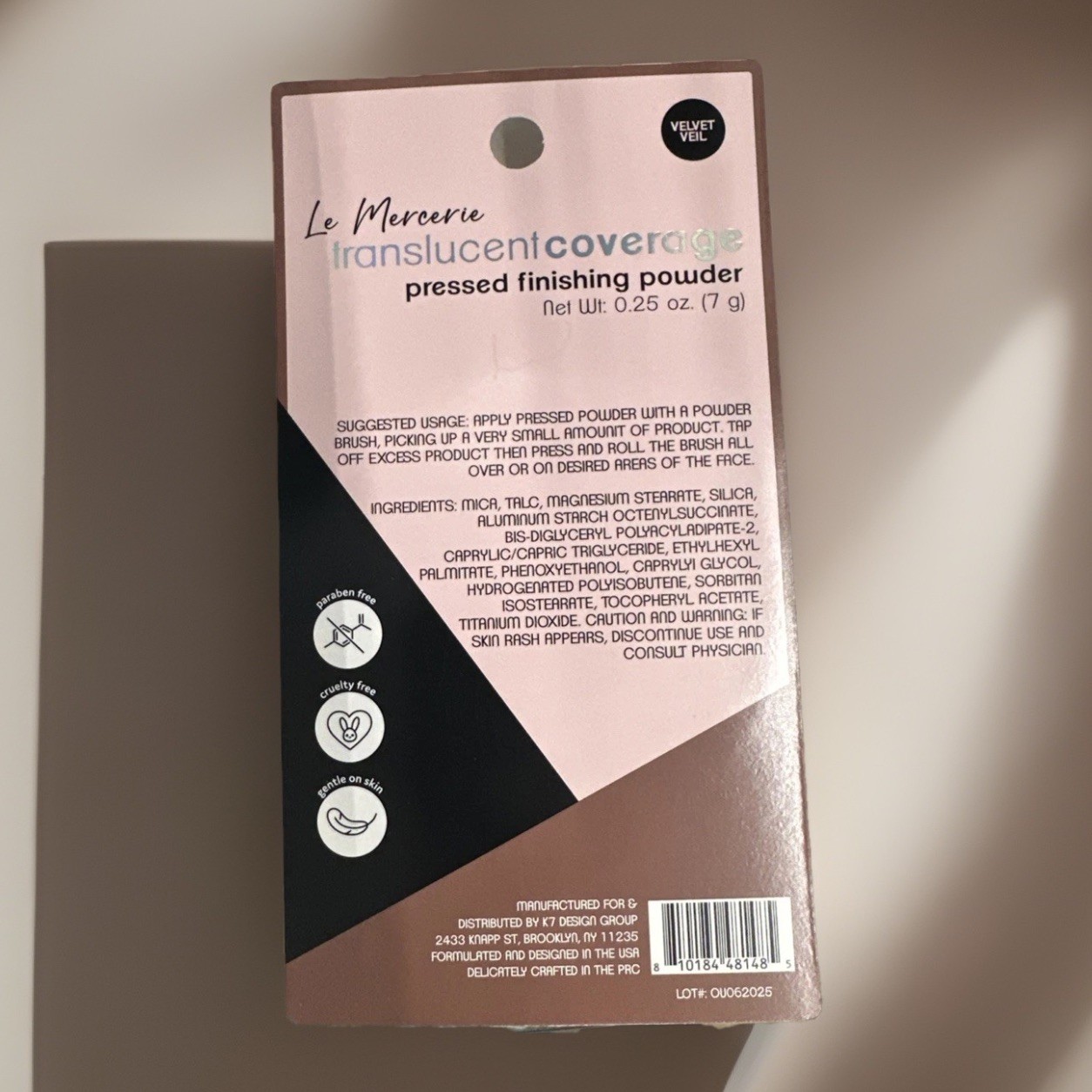 2x Le Mercerie Translucent Pressed Finishing Powder Velvet Veil