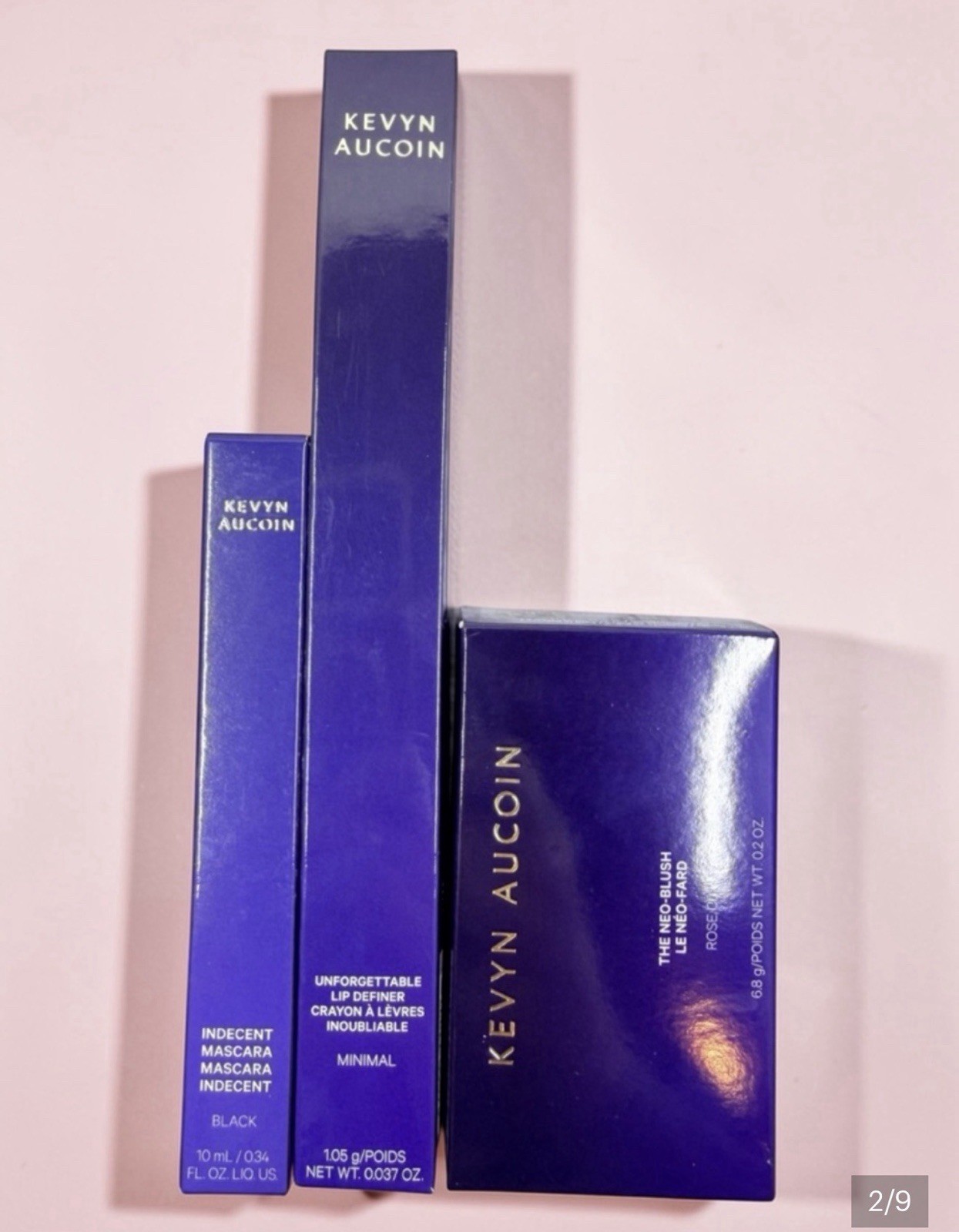 Kevyn Aucoin 3 Piece Make-Up Bundle Ombré Blush, Black Mascara, Lip Definer Penc