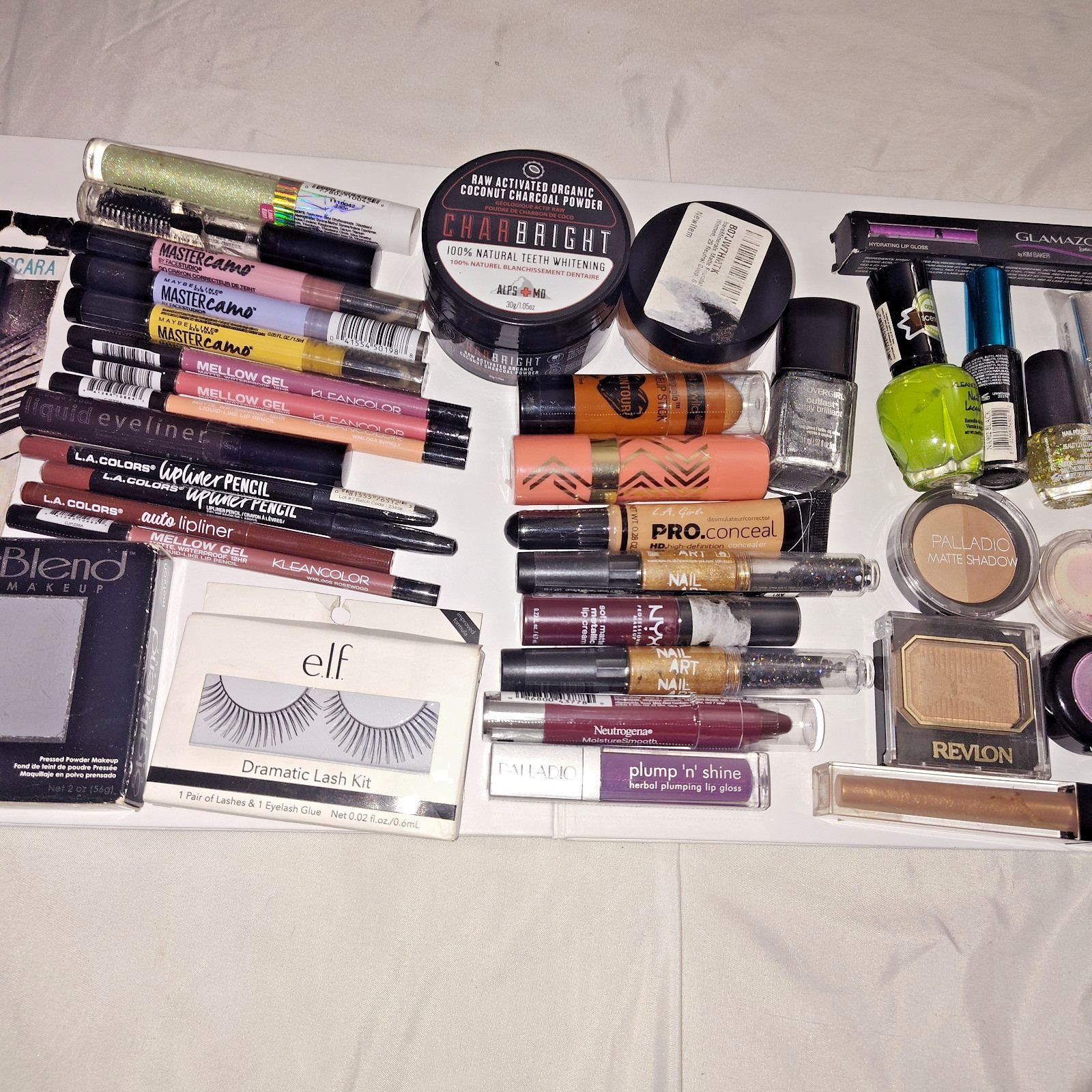 40 Piece Make Up Cosmetic Lot Assorted Brands Products and Colors