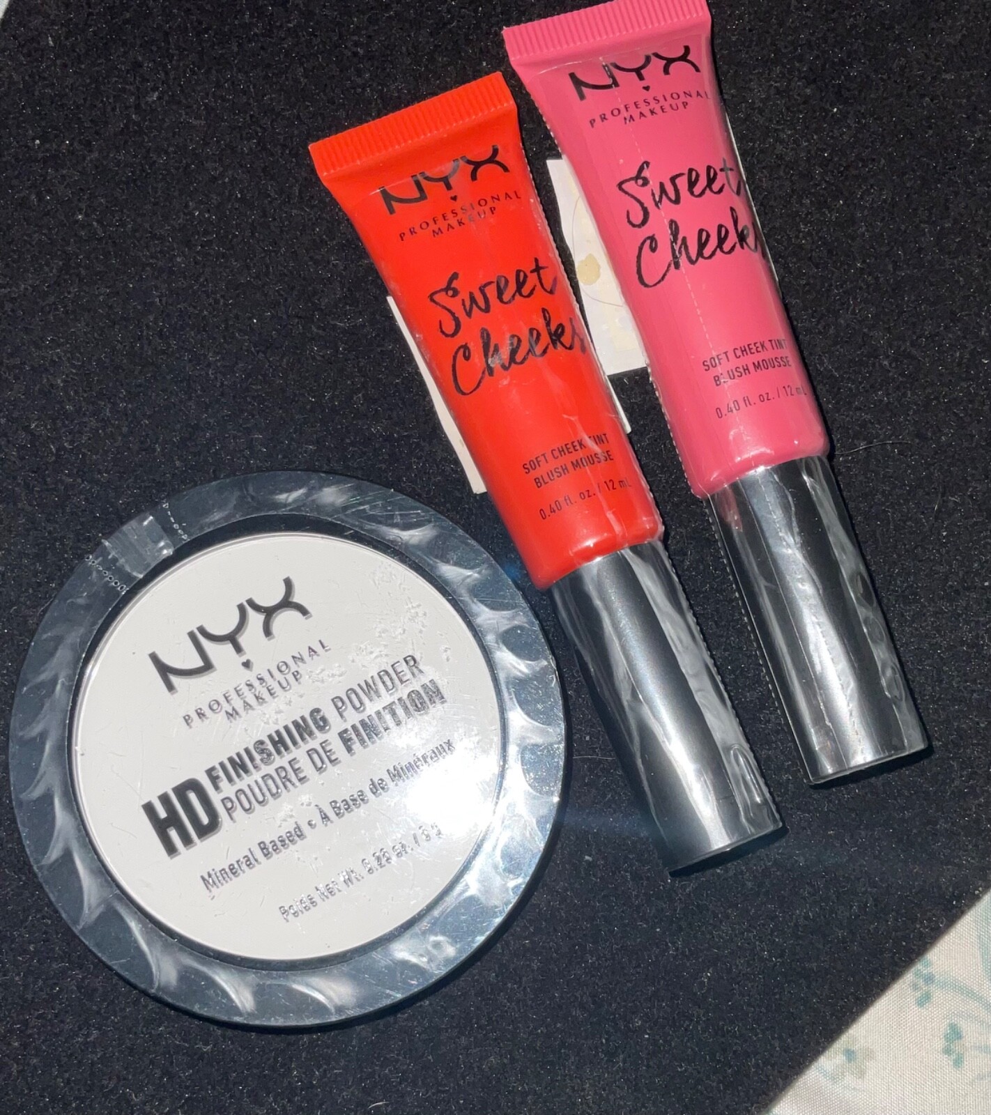 Lot of 3 NYX Sweet Cheeks & HD Finishing Powder Foundation Translucent – New