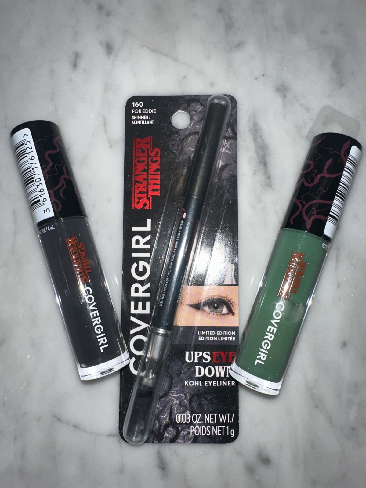 Covergirl Stranger Things For Eddie Eyeliner PH Transforming Lip Gloss 120 130