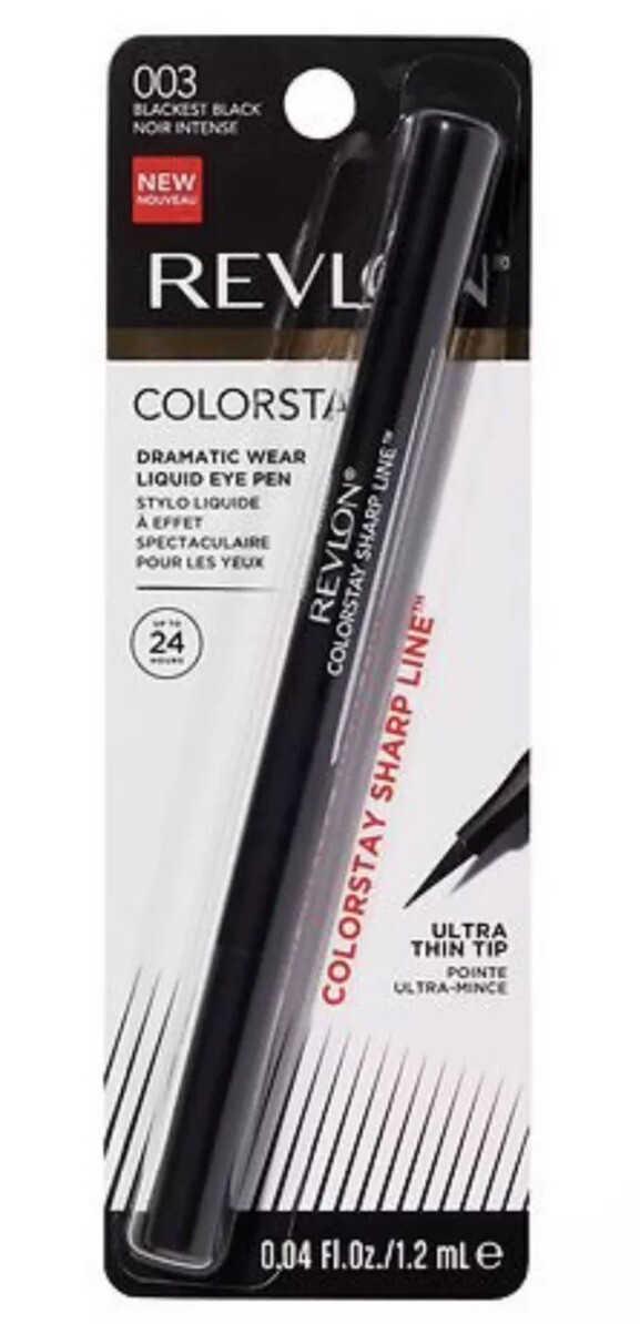 Revlon Colorstay Dramatic Wear Liquid Eye Pen New Sealed 003. Blackest Black.