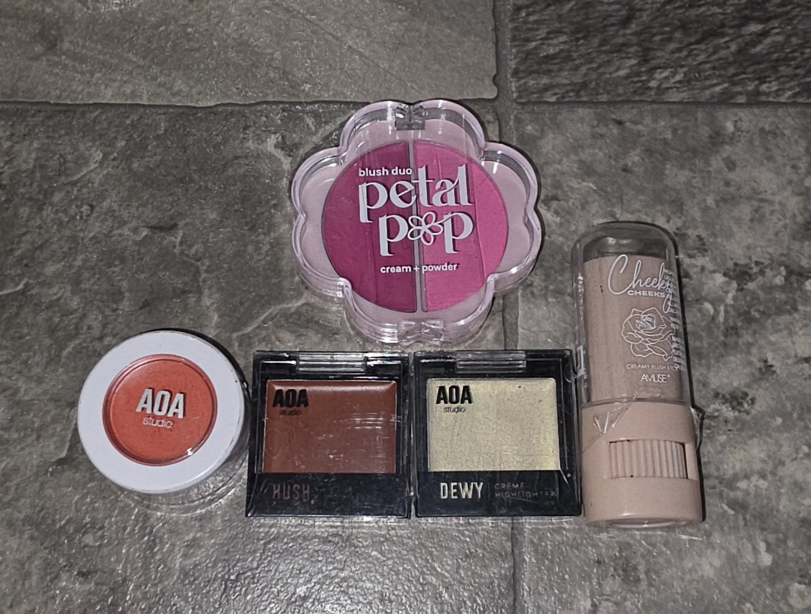 Blush & Highlighter Bundle- Blush Stick, Cream Blush & Cream Highlighter BNIB