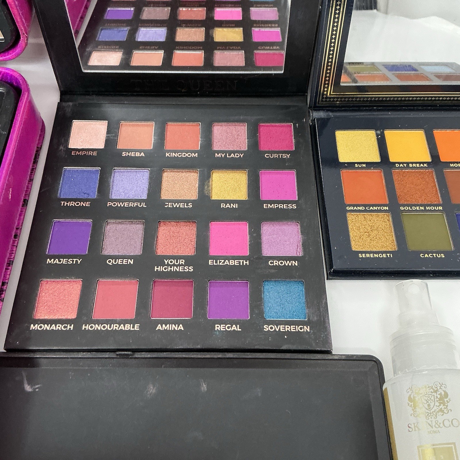 Makeup Bundle Lot Morphe Eloise ACE Pro Case Palettes Spray Powder
