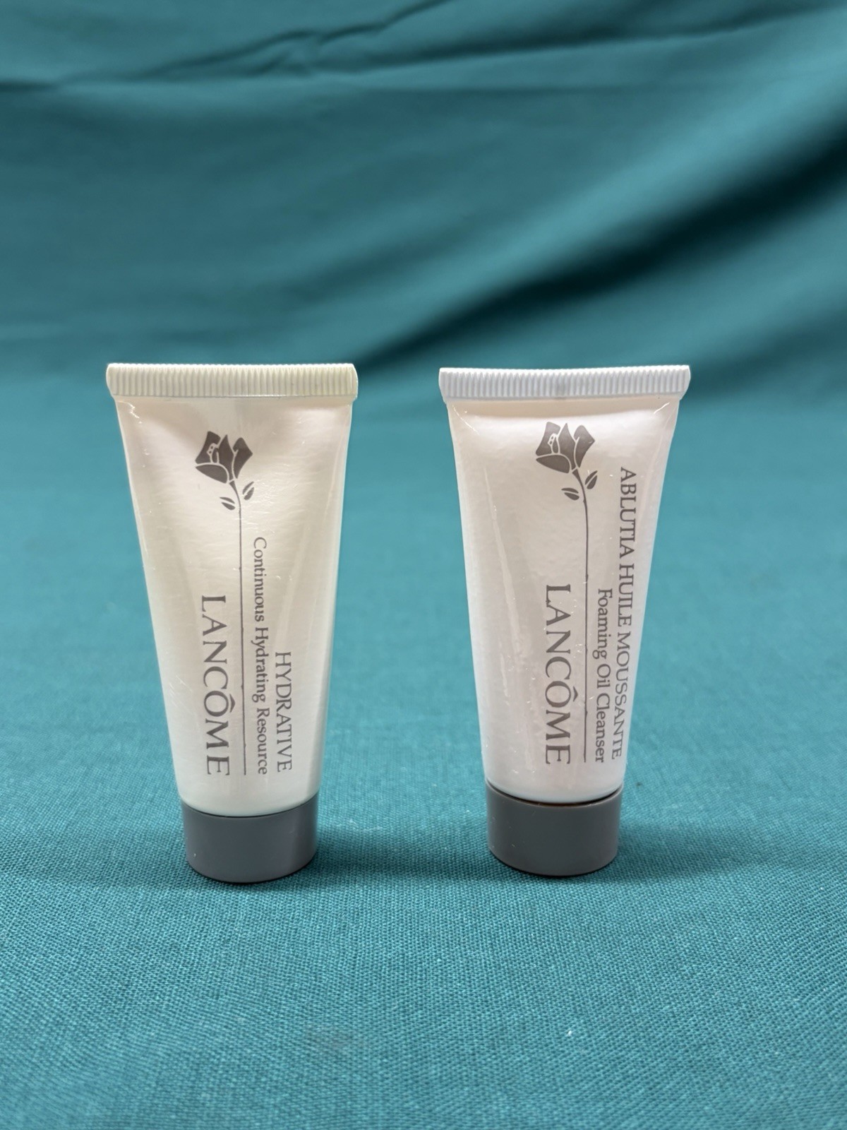 Lancome Lot of 28 Travel and Sample Size Products; Moisturizer/Eye Cream & More