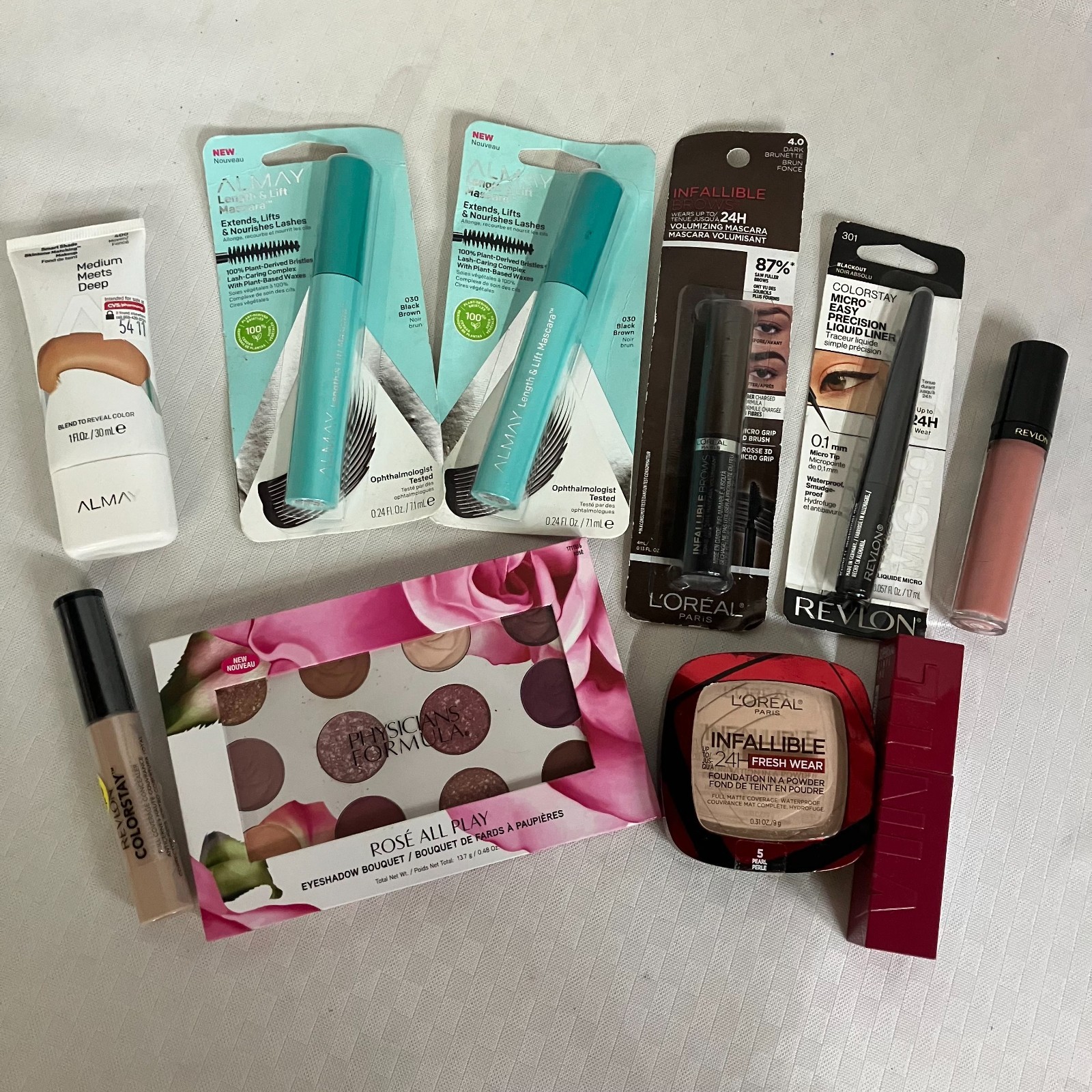 Revlon L’Oréal Almay Maybelline Bundle Mixed Lot Makeup New Sealed