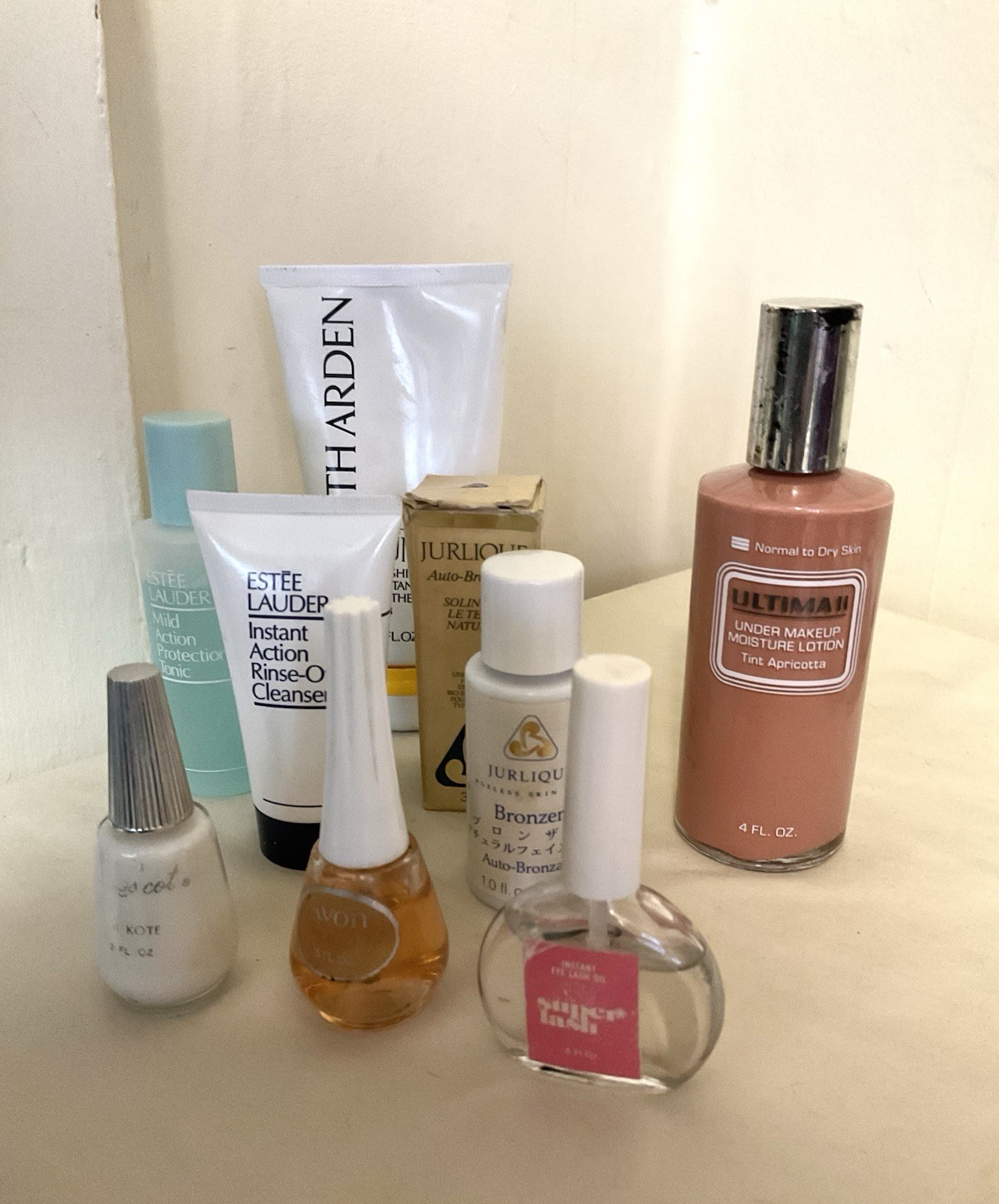 Vintage Lot Of Makeup Bottles Discontinued Elizabeth Arden Estee Lauder Ultima 2