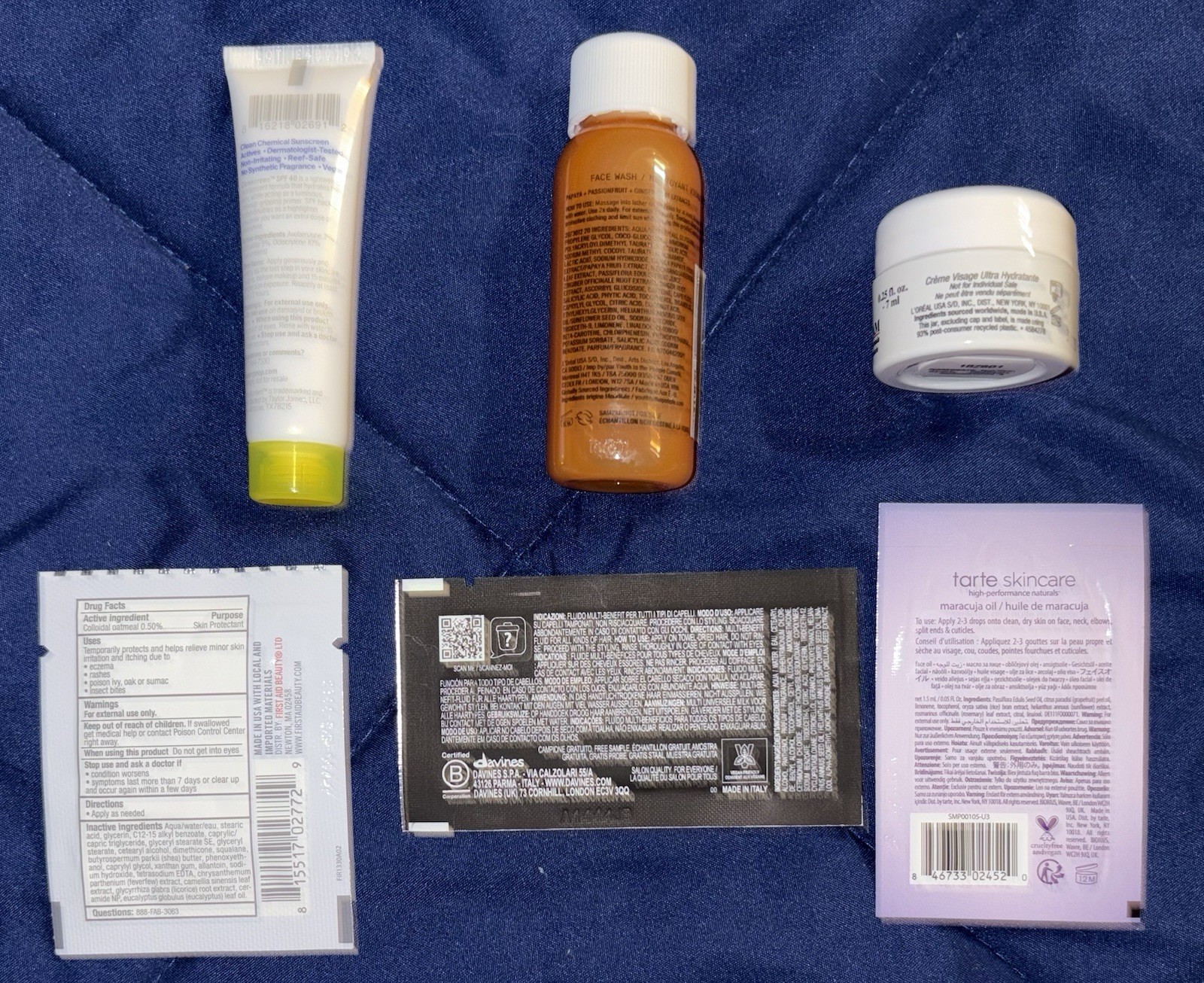 Sephora 10 Pc Skincare Sample/Travel Size C. Tillbury,Tarte,Tower 28,Kiehl’s