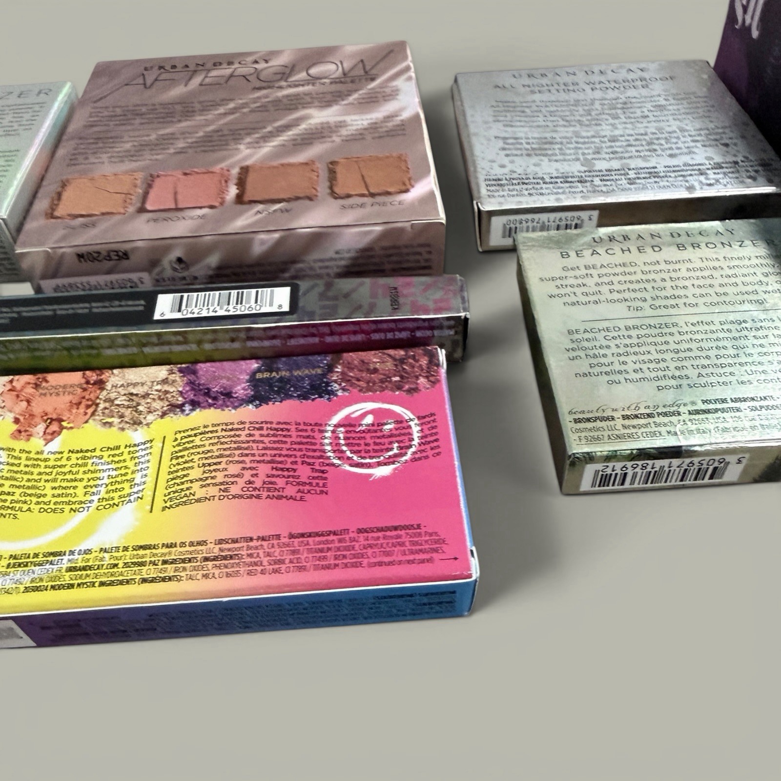 Urban Decay Full Size All Nighter Setting Spray Naked Highlighter Bronzer Lot 9