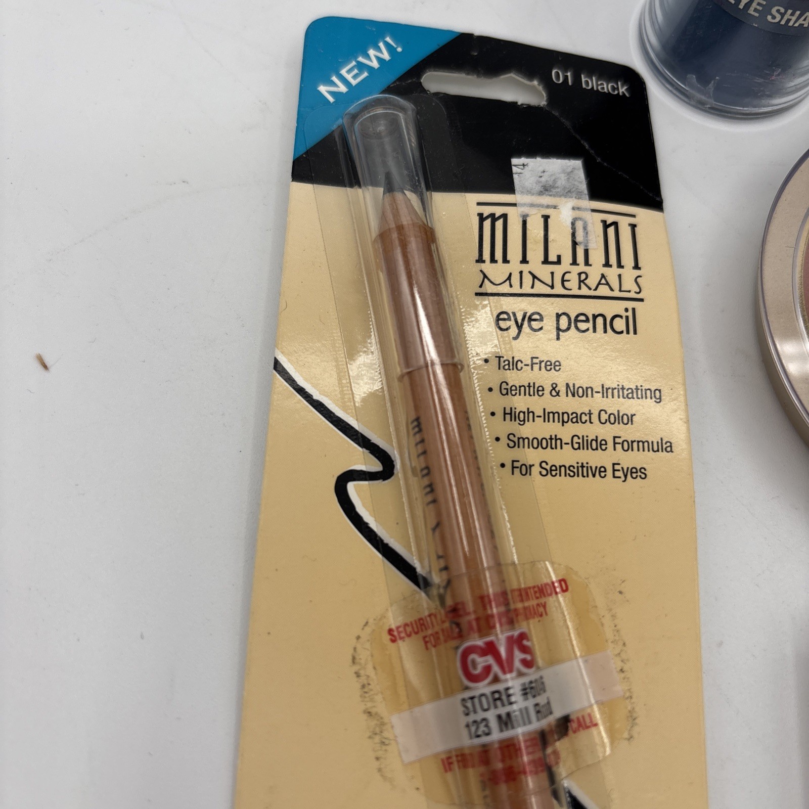 MILANI Lot 5 Eyes Shadow Blush Bronzer Purple Eye Pencil Blue Eye Shadow Powder