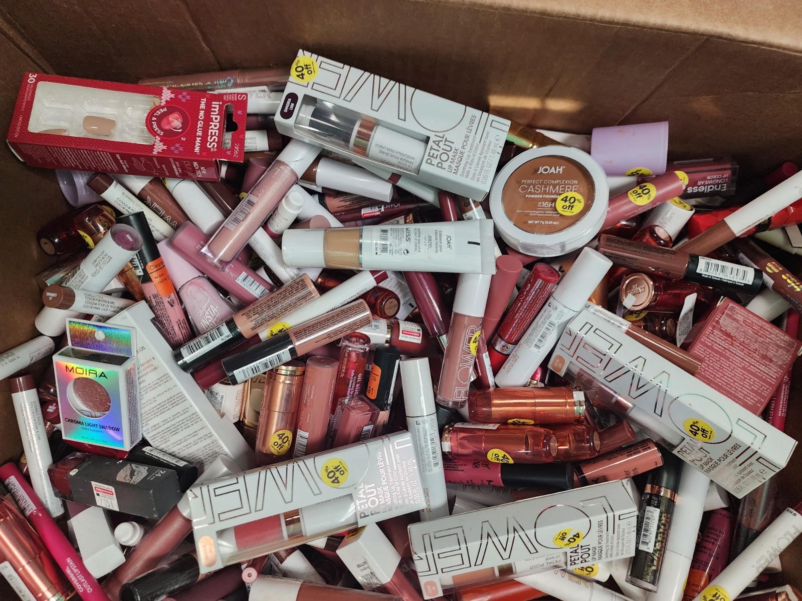 50 Assorted Full Size Mixed Makeup Lot Flower Beauty Petal Pout & Joah Cashmere