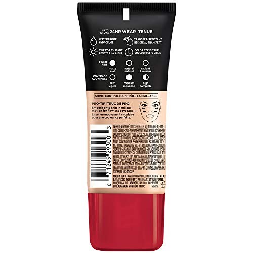 L’Oreal Paris Cosmetics Makeup Infallible 1 Fl Oz (Pack of 1) 102 Shell Beige