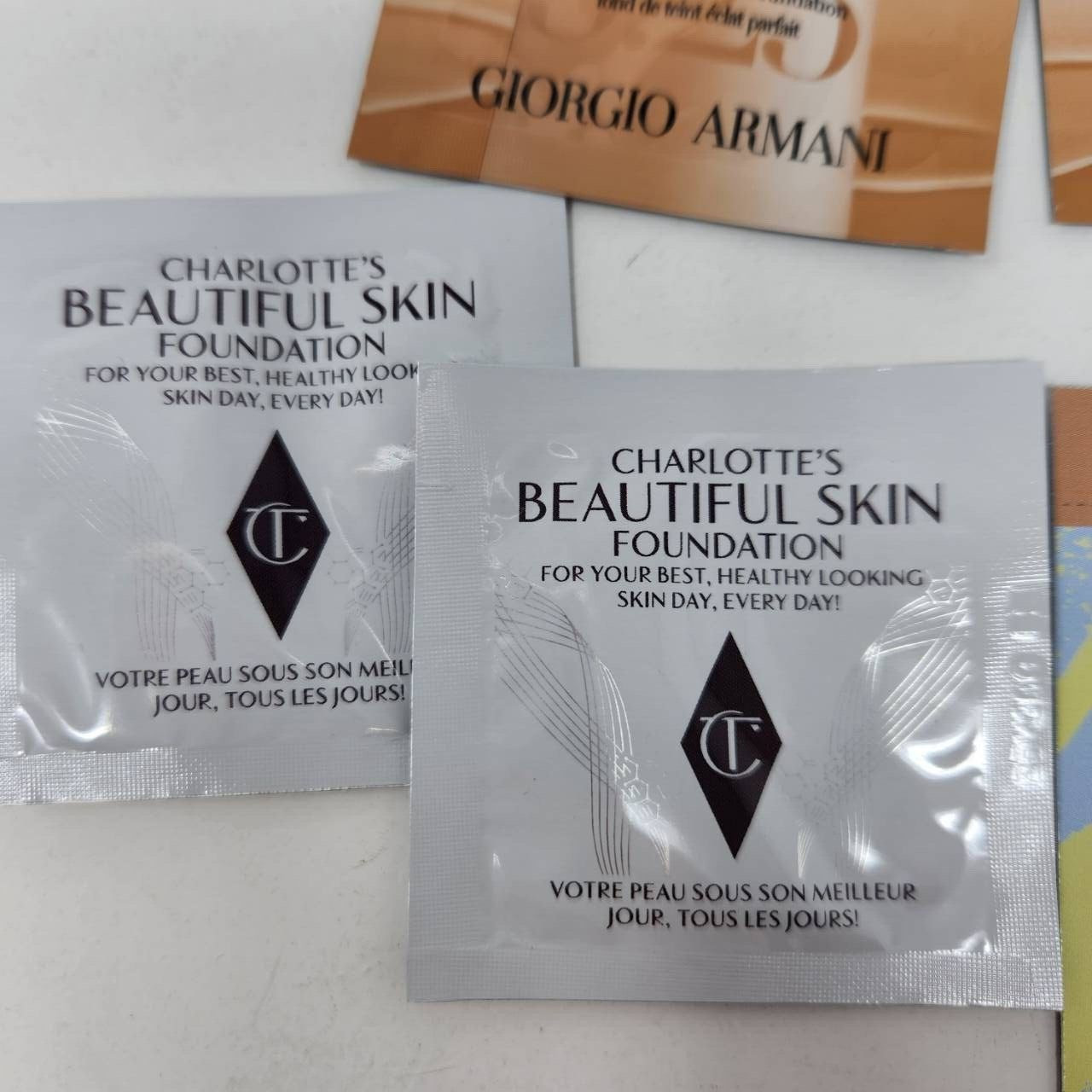 Sephora Samples Lot Makeup Sponge Deluxe Sample & Assorted Foundation Samples #F